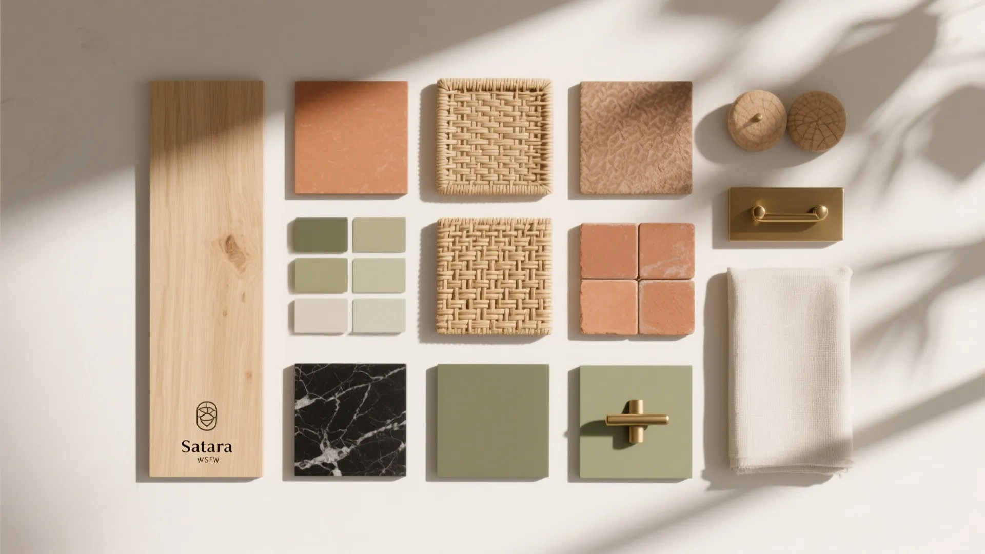 Layered wood and local textures for warm minimalism