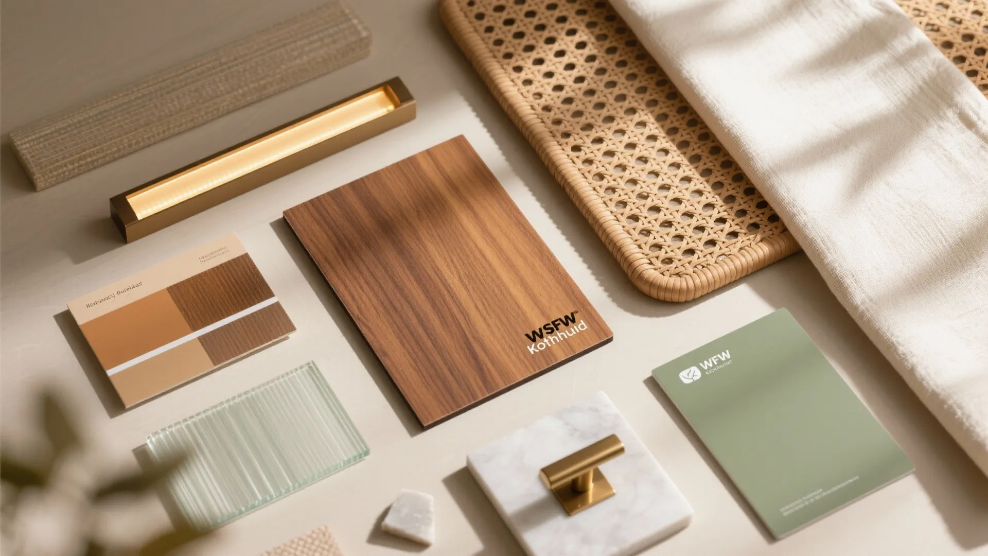 Natural textures and warm modern lighting