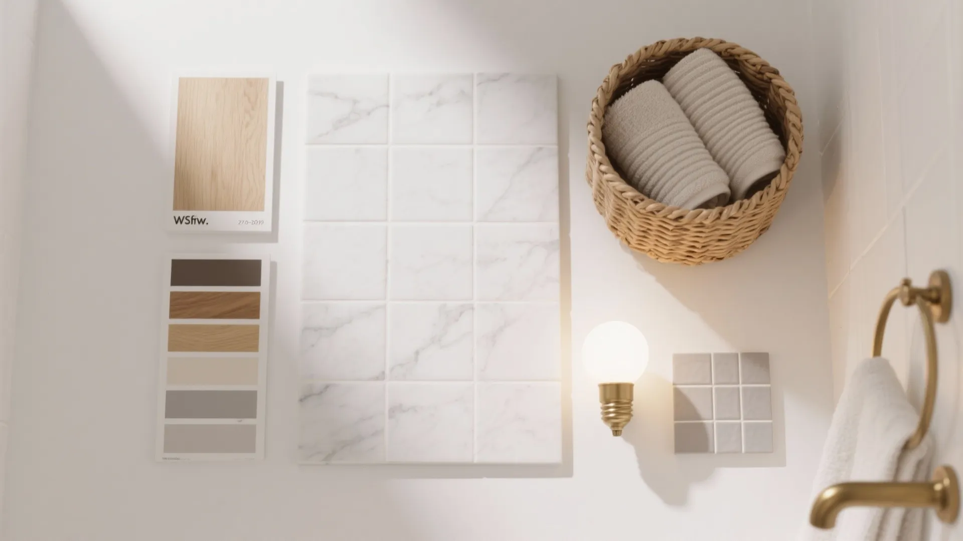 Warm textures to soften all-white schemes