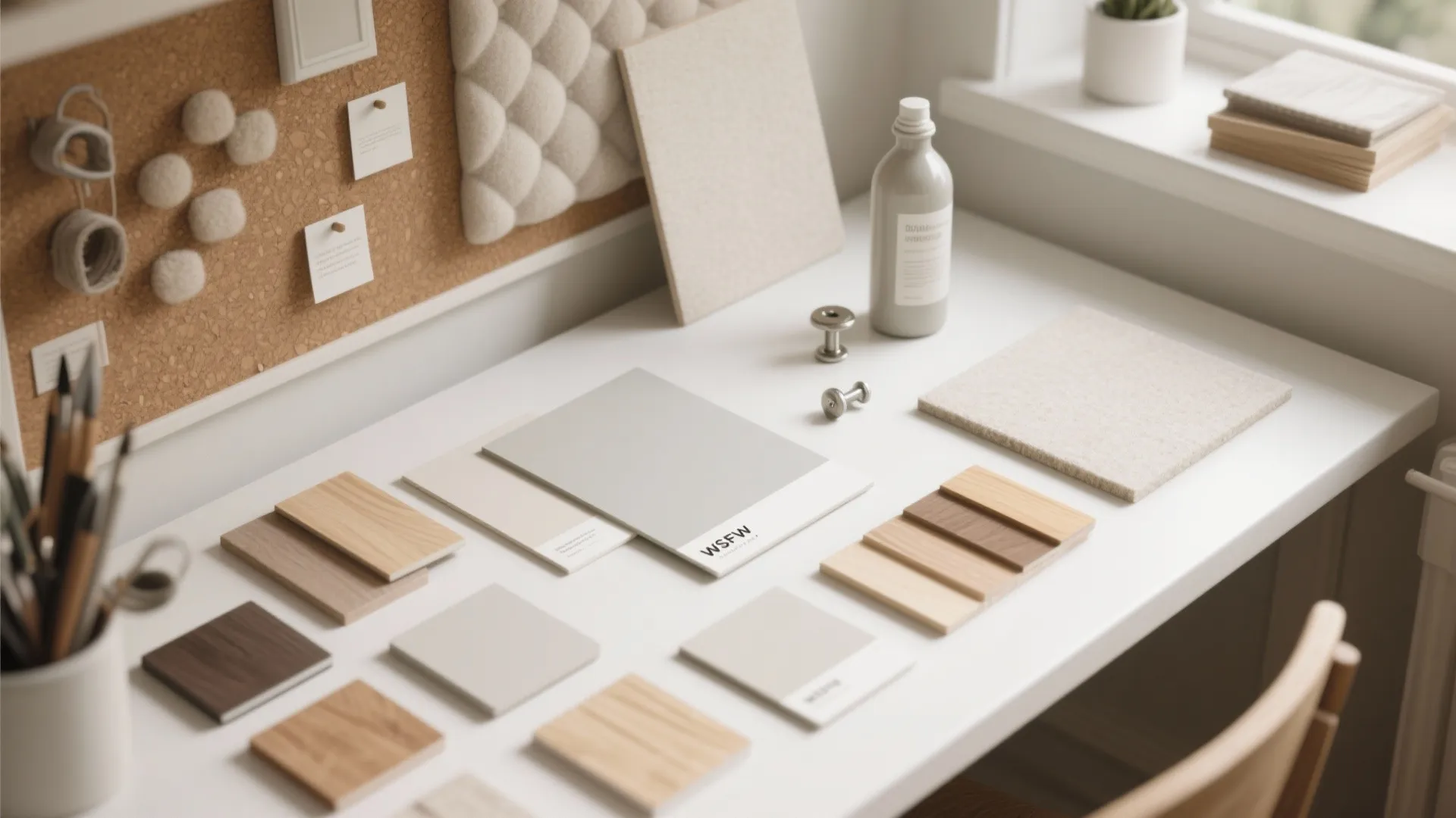 Calm palette, sound control, and warm textures