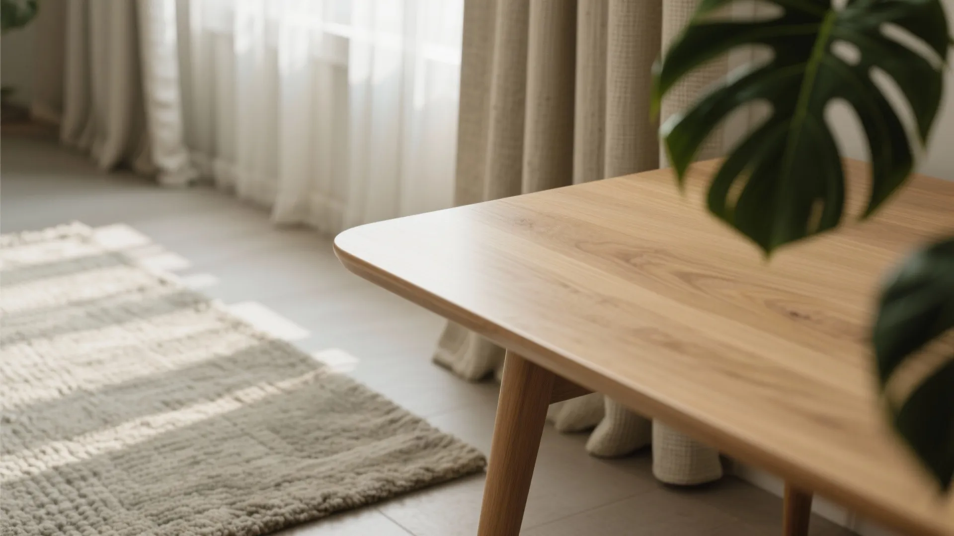 Wood Accents and Soft Textures for Warmth