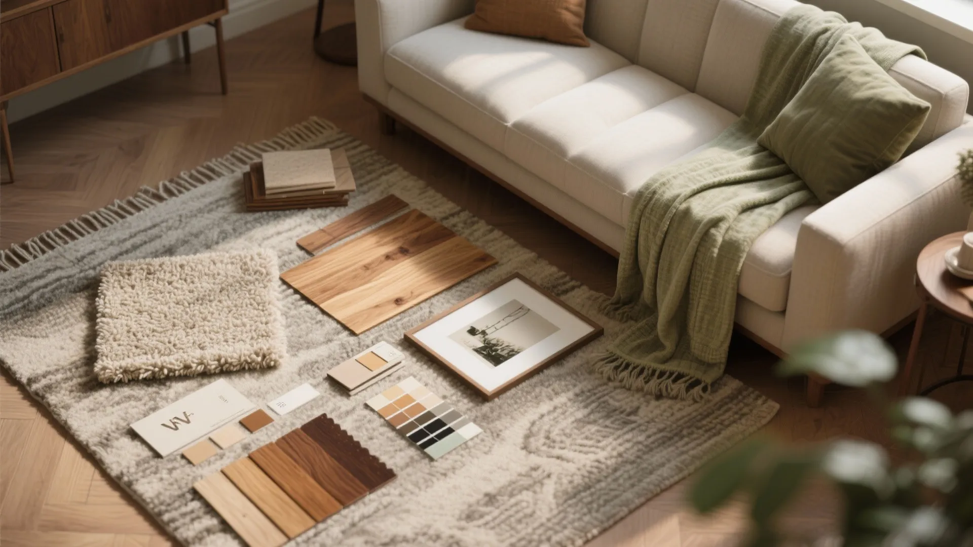 Warm textures and art to anchor personality