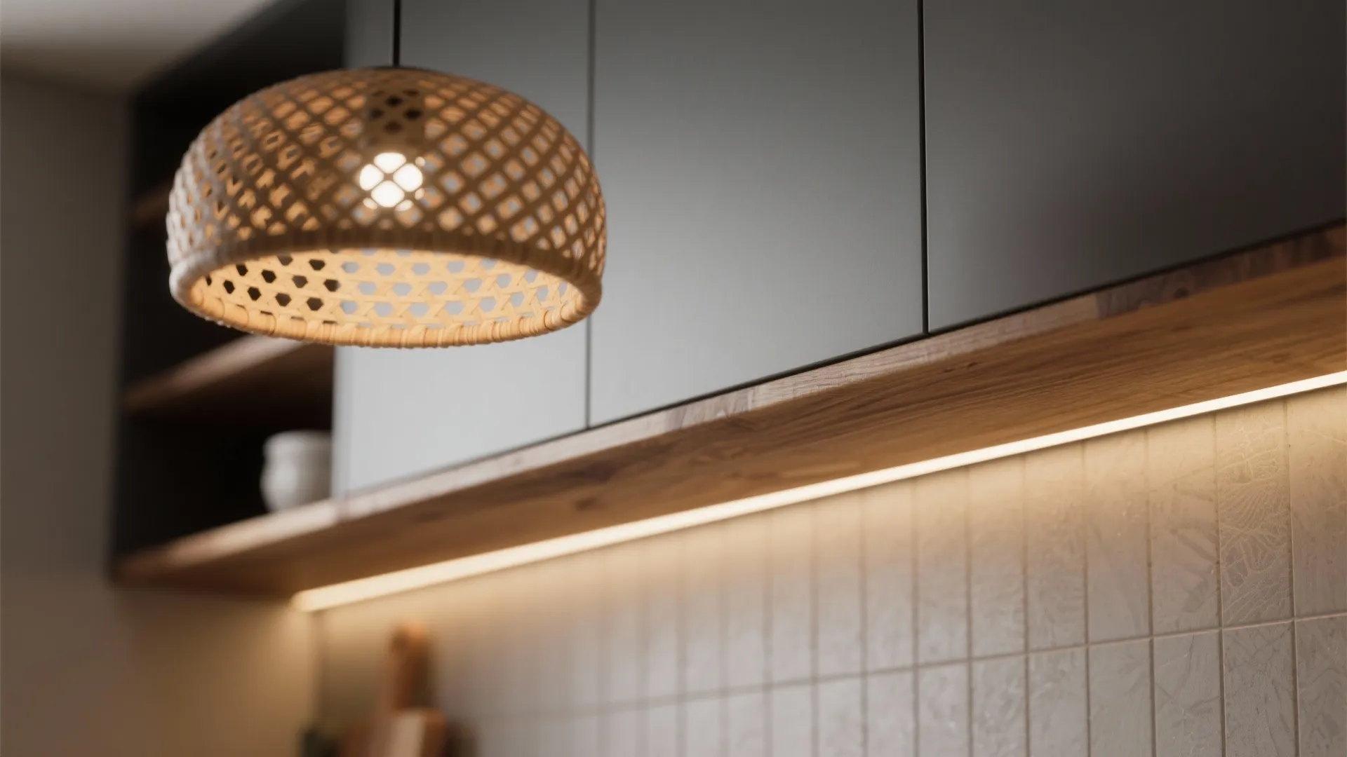 4. Add warmth with natural textures and lighting