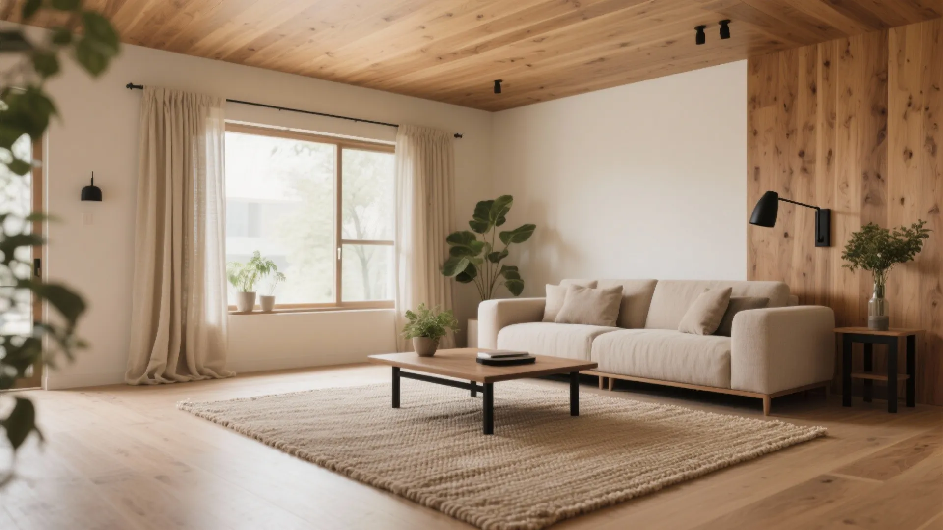 Warm Natural Textures with Calm Neutrals