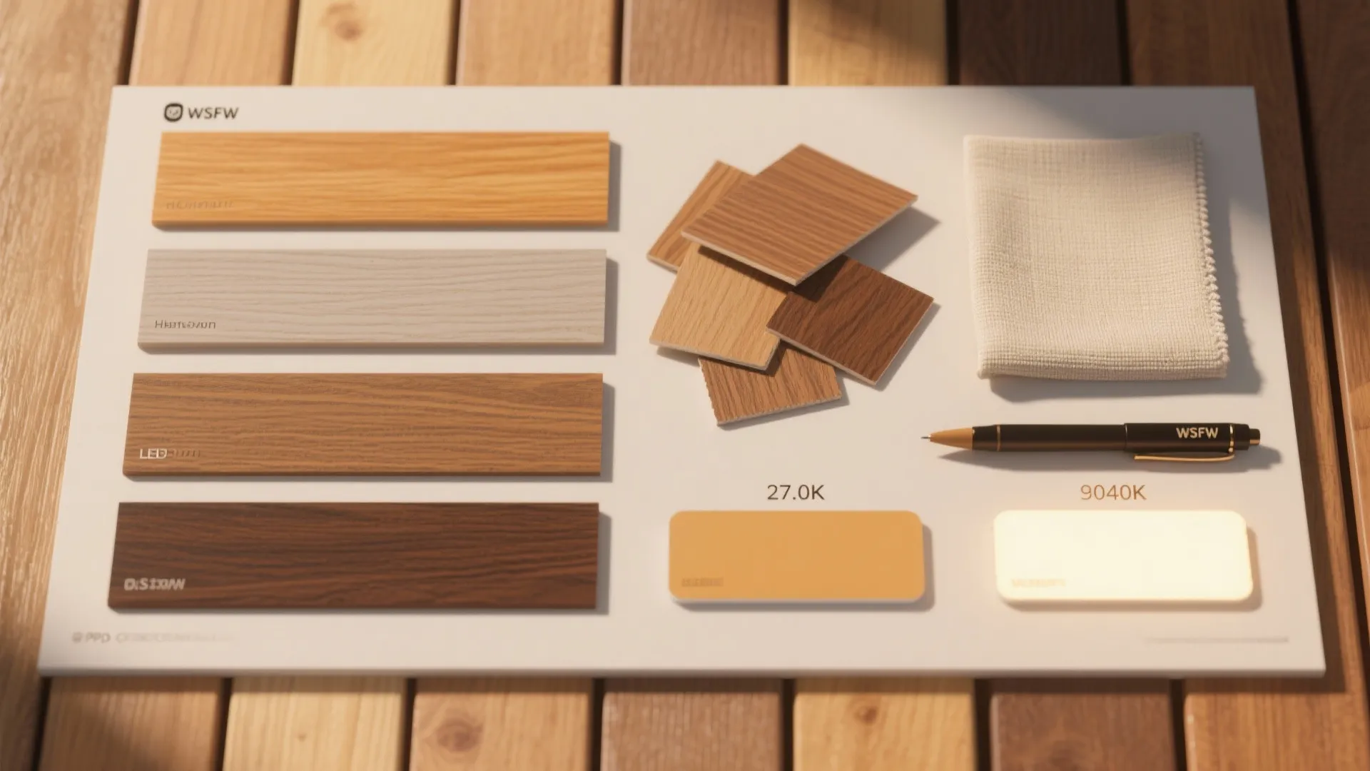 Warm wood tones for biophilic calm