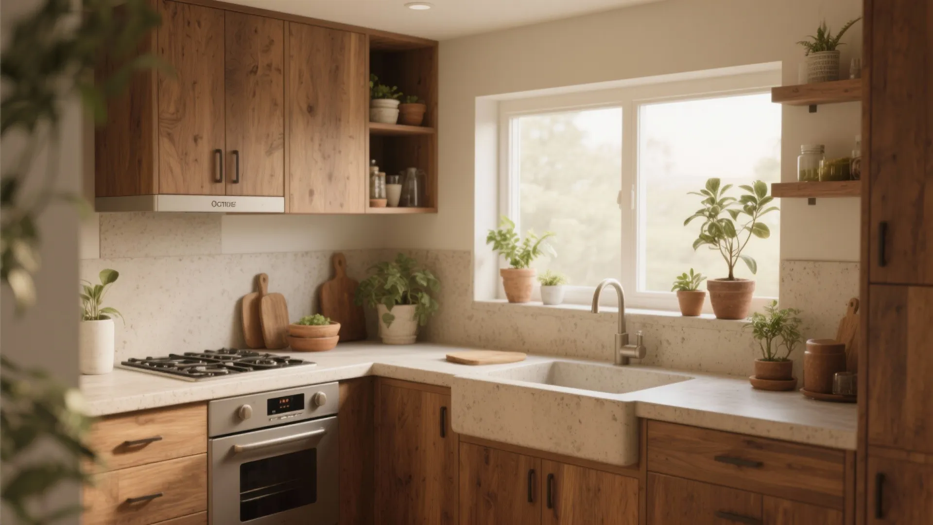 3. Warm-Toned Concrete Mixes