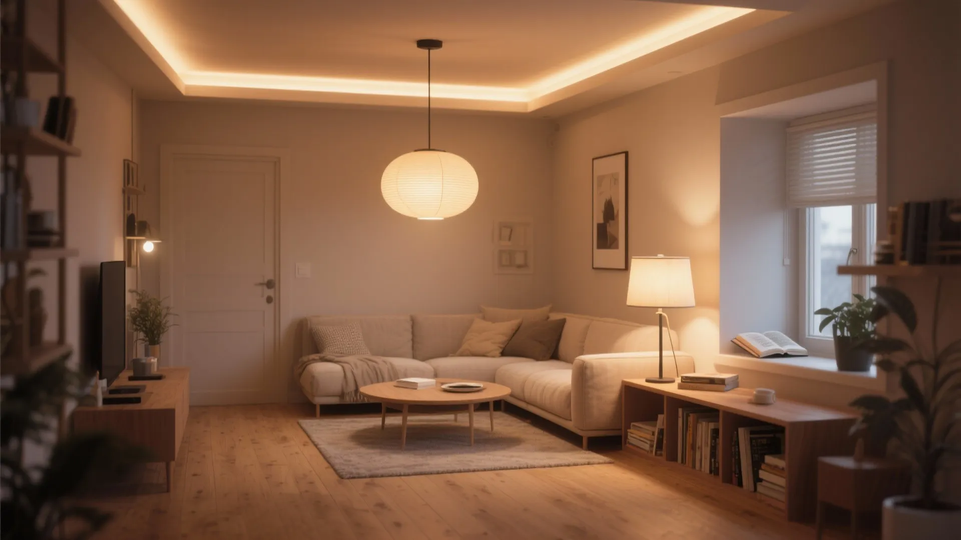 2. Use warm tones to enlarge the feel