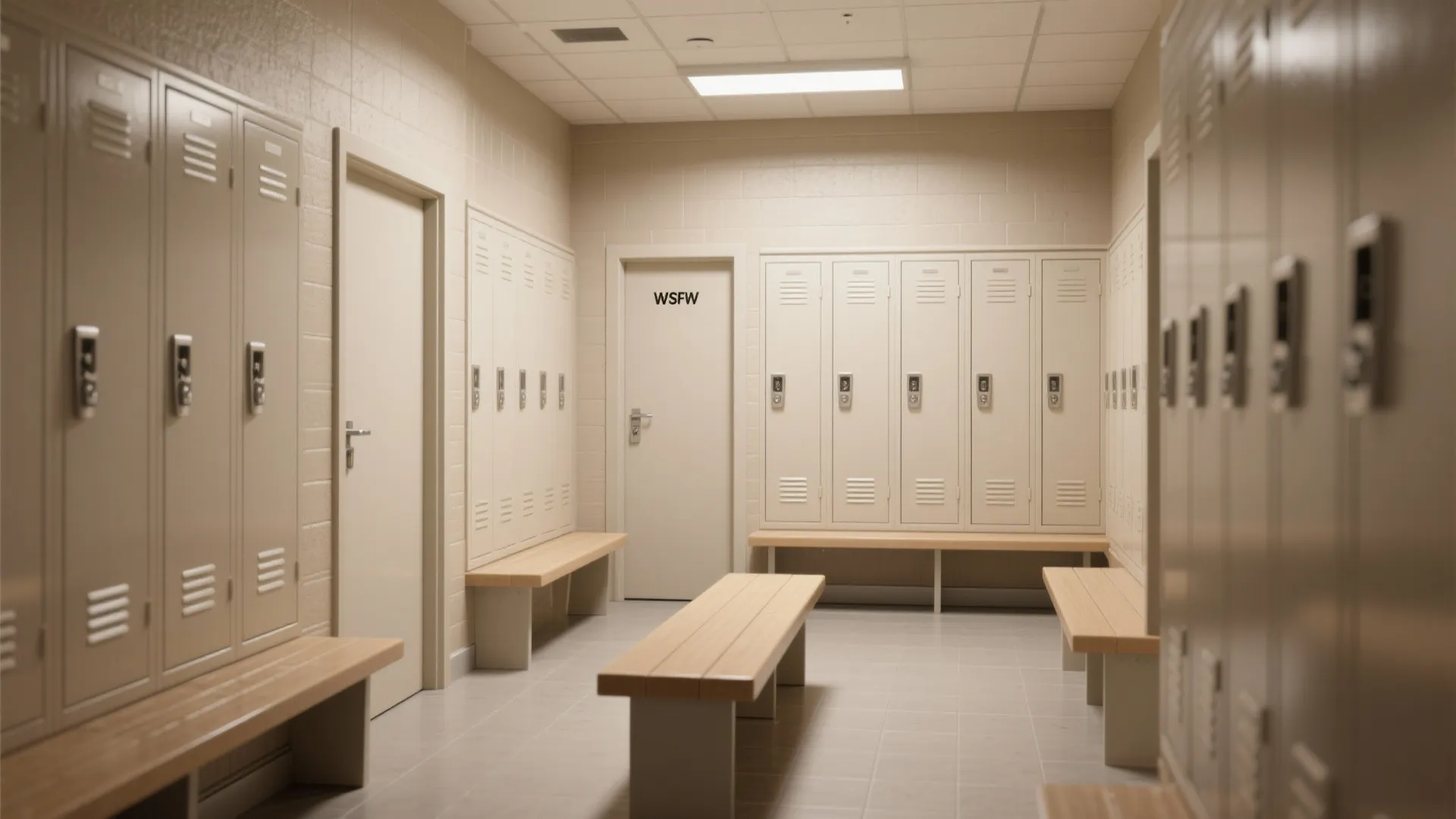 1. Warm neutrals with high-visibility trim