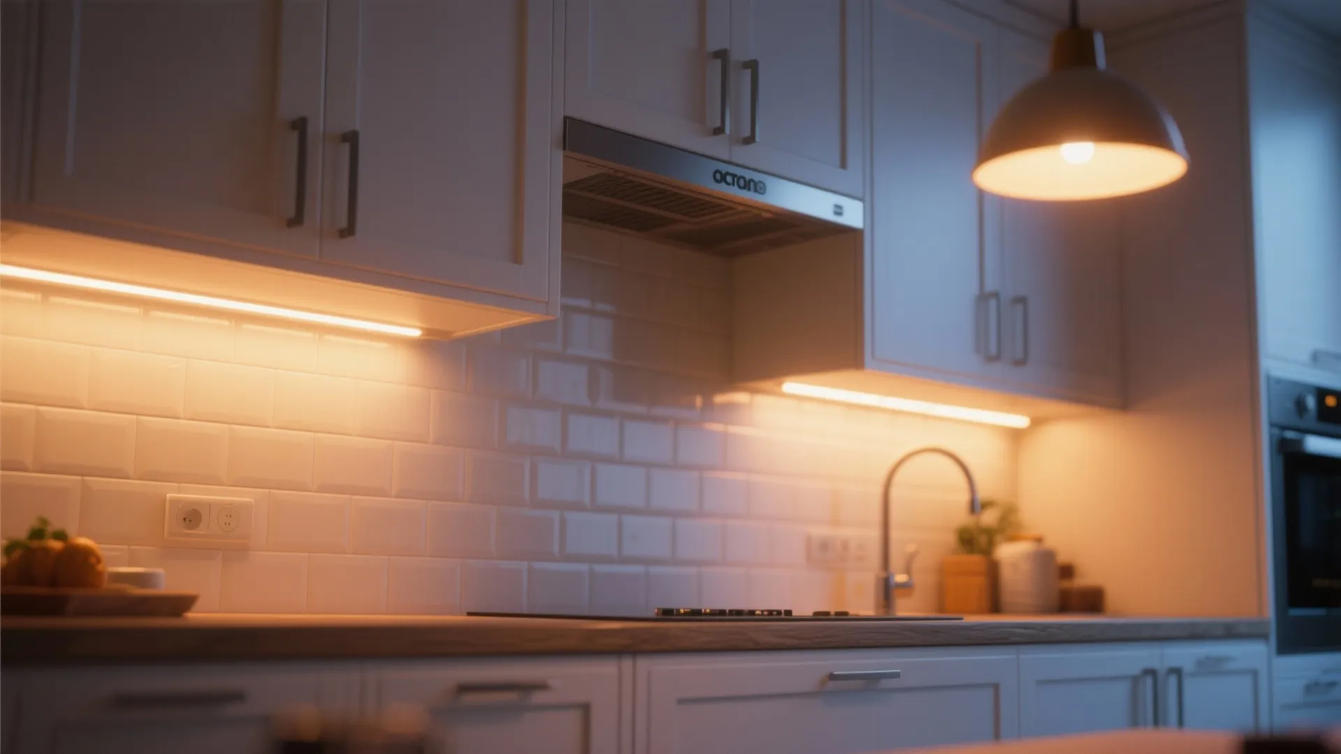 4. Use warm lighting to avoid a sterile look