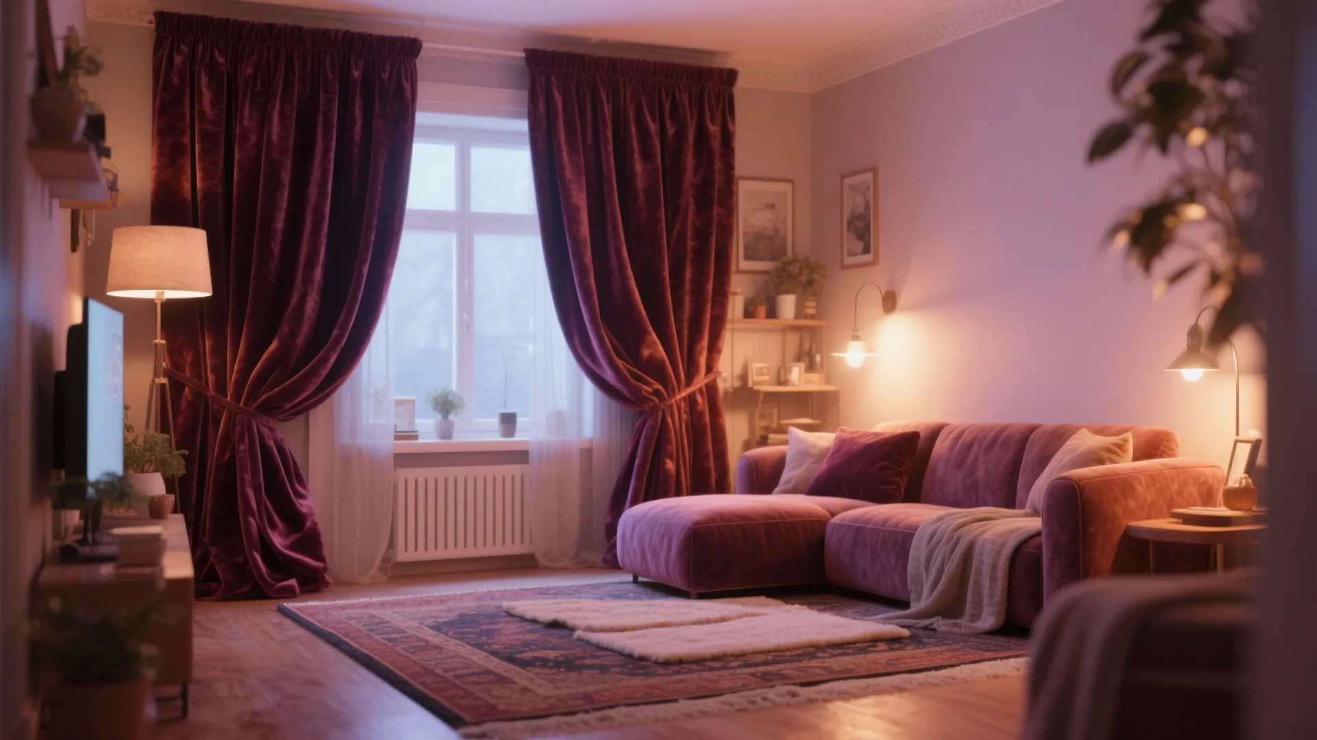 5. Warm Velvet for a Cozy Feel