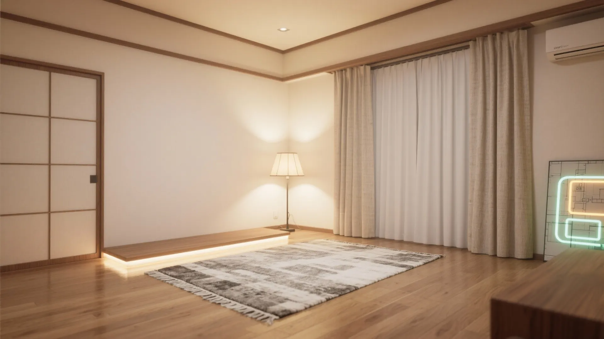 素材と色で“暖かい視覚温度”をつくる：日式風格の静かなぬくもり