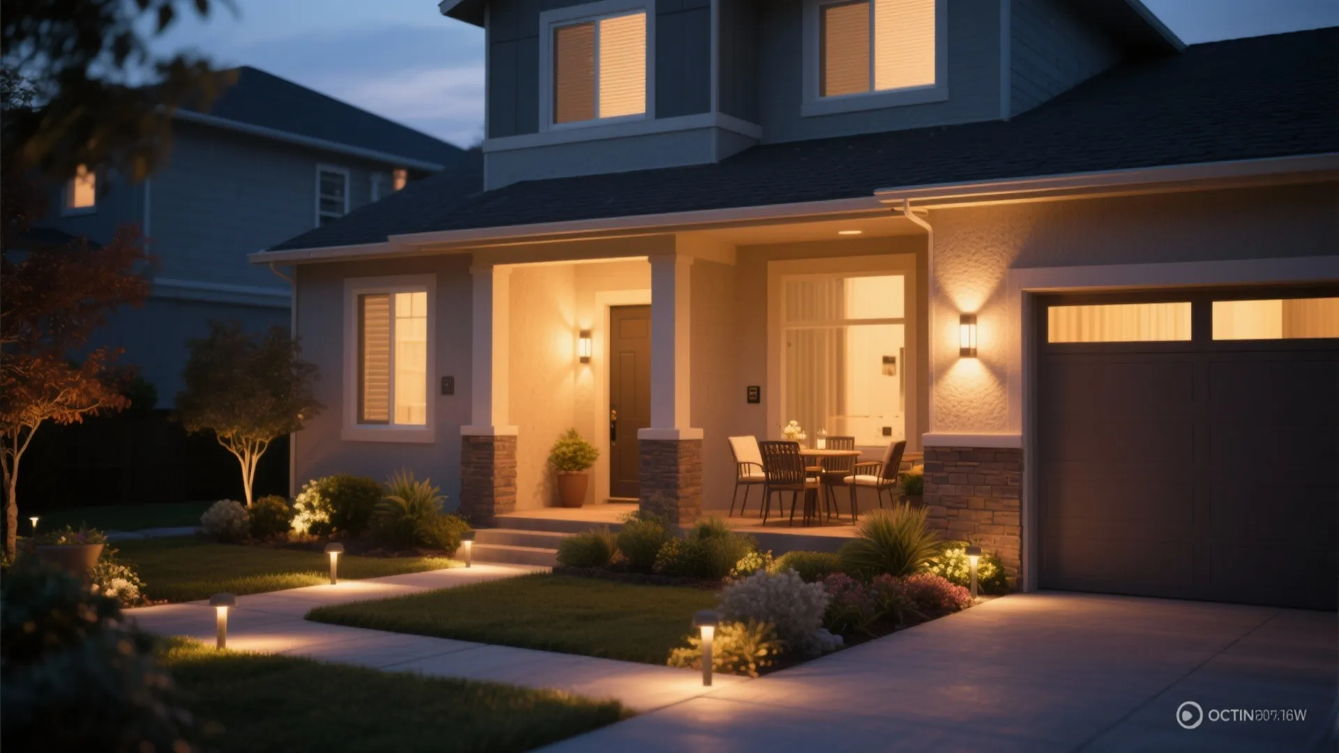 4. Warm-color temperatures for inviting outdoor ambiance