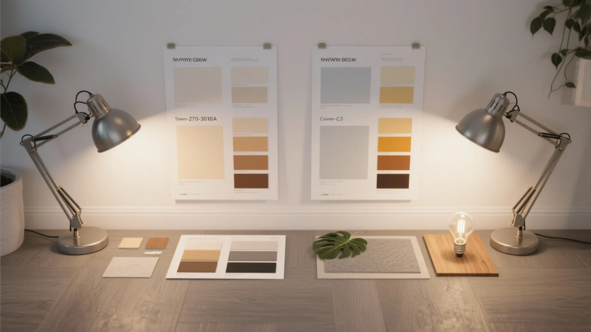 3) Warm whites + the right bulbs