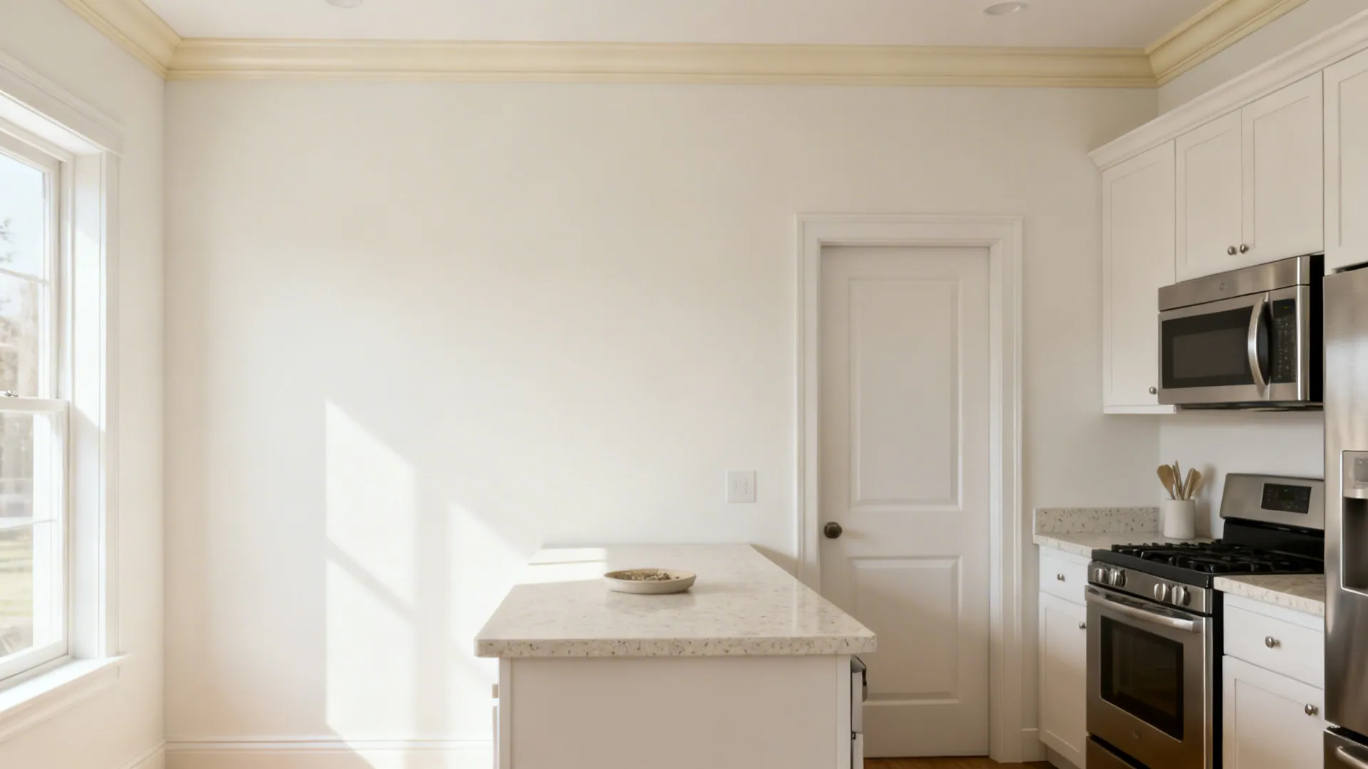 1) Soft Warm Whites With Subtle Contrast