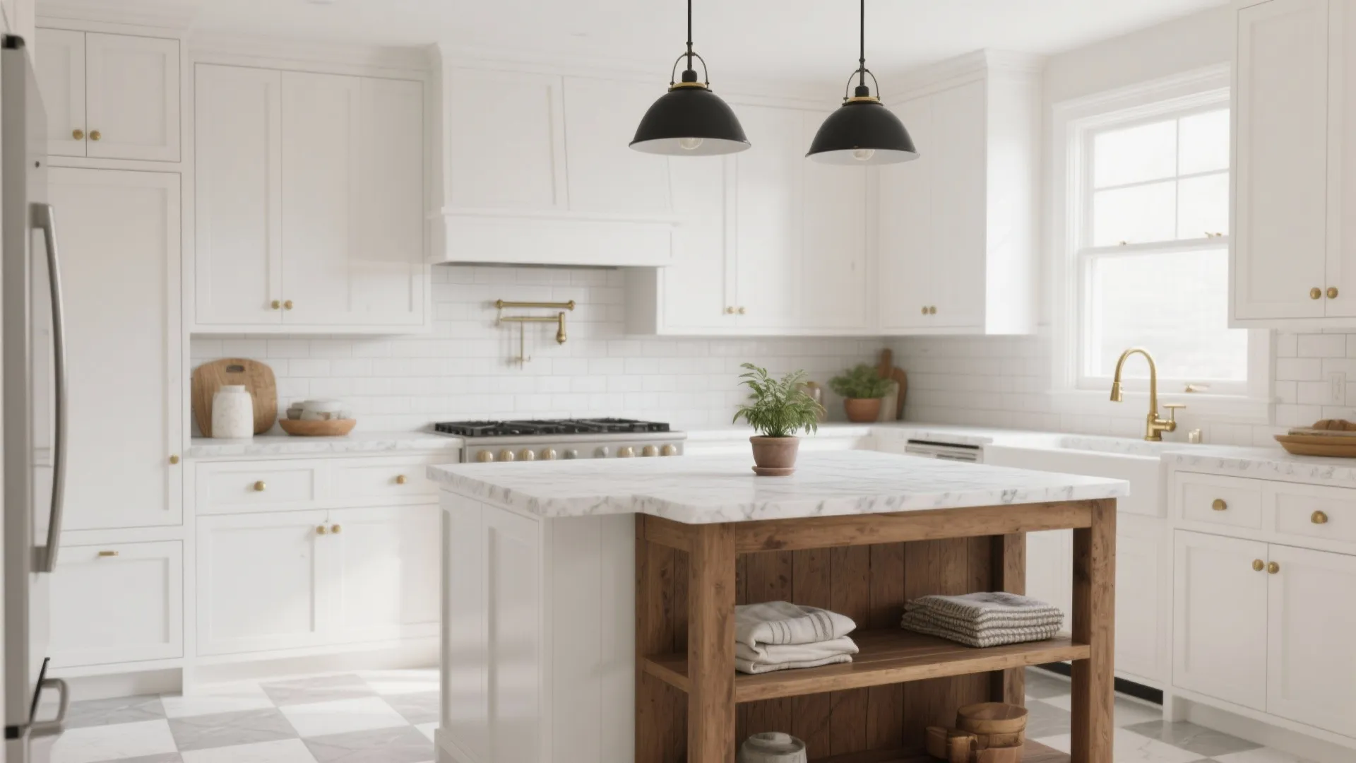 5 Bright Ideas for White Kitchens: How I design with white cabinets and white tile floors to maximize light and style