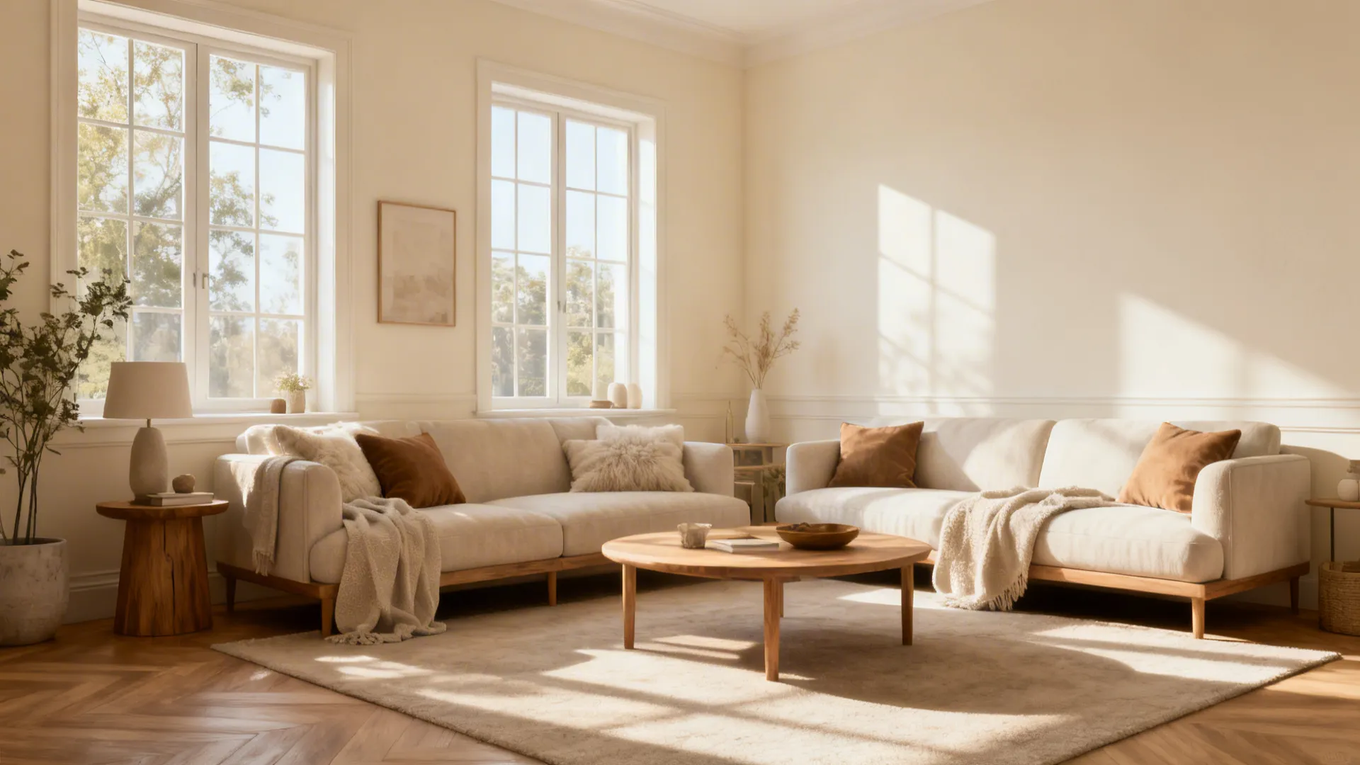 5. Warm Whites: Bright but Cozy