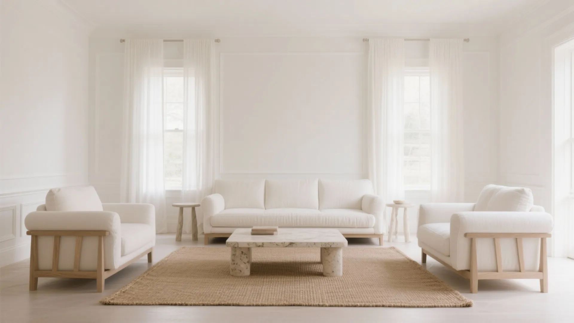 Monochrome Layers in Warm Whites