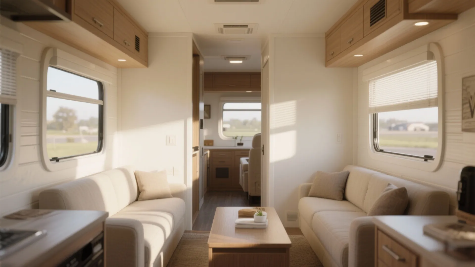 1. Bright, warm whites to reflect and enlarge