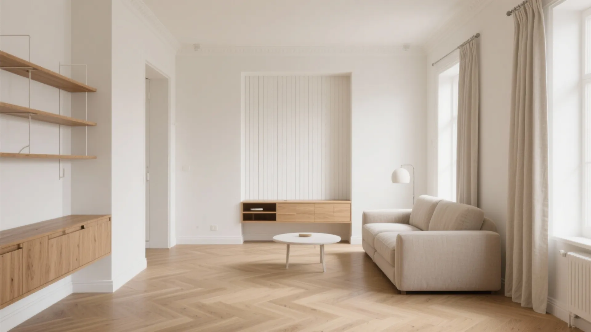 [Section: Inspiration List] 1) Warm Whites + Wood Accents