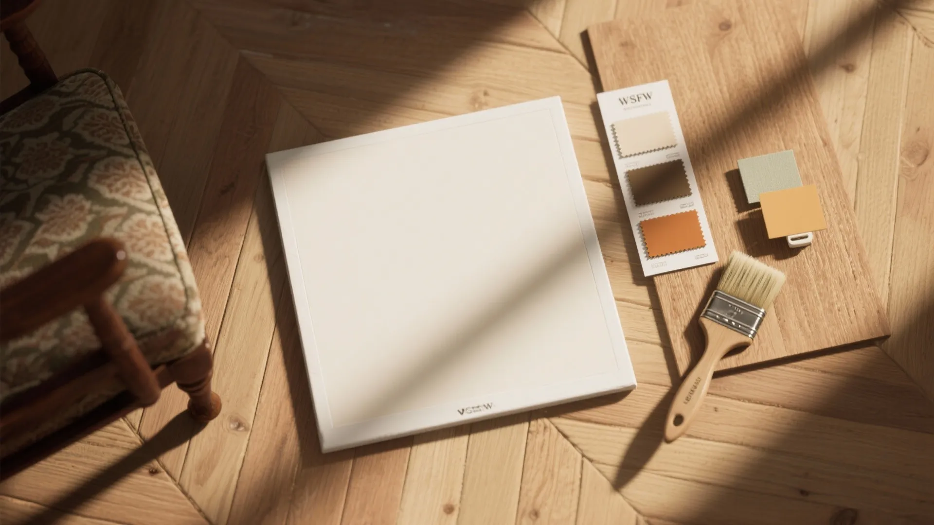 4. Warm White Trim for Wood Tones