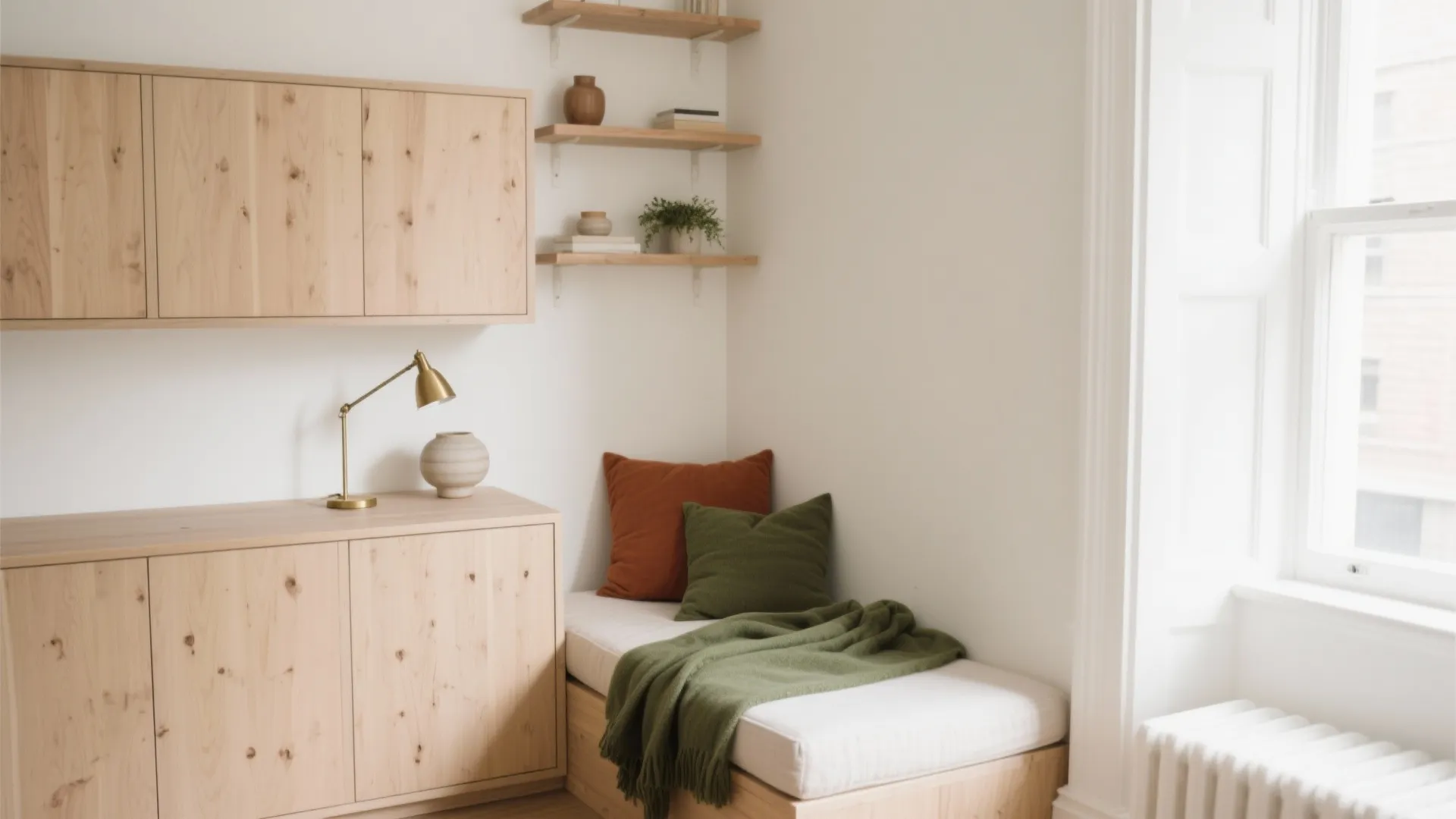 Warm Whites + Natural Wood Accents