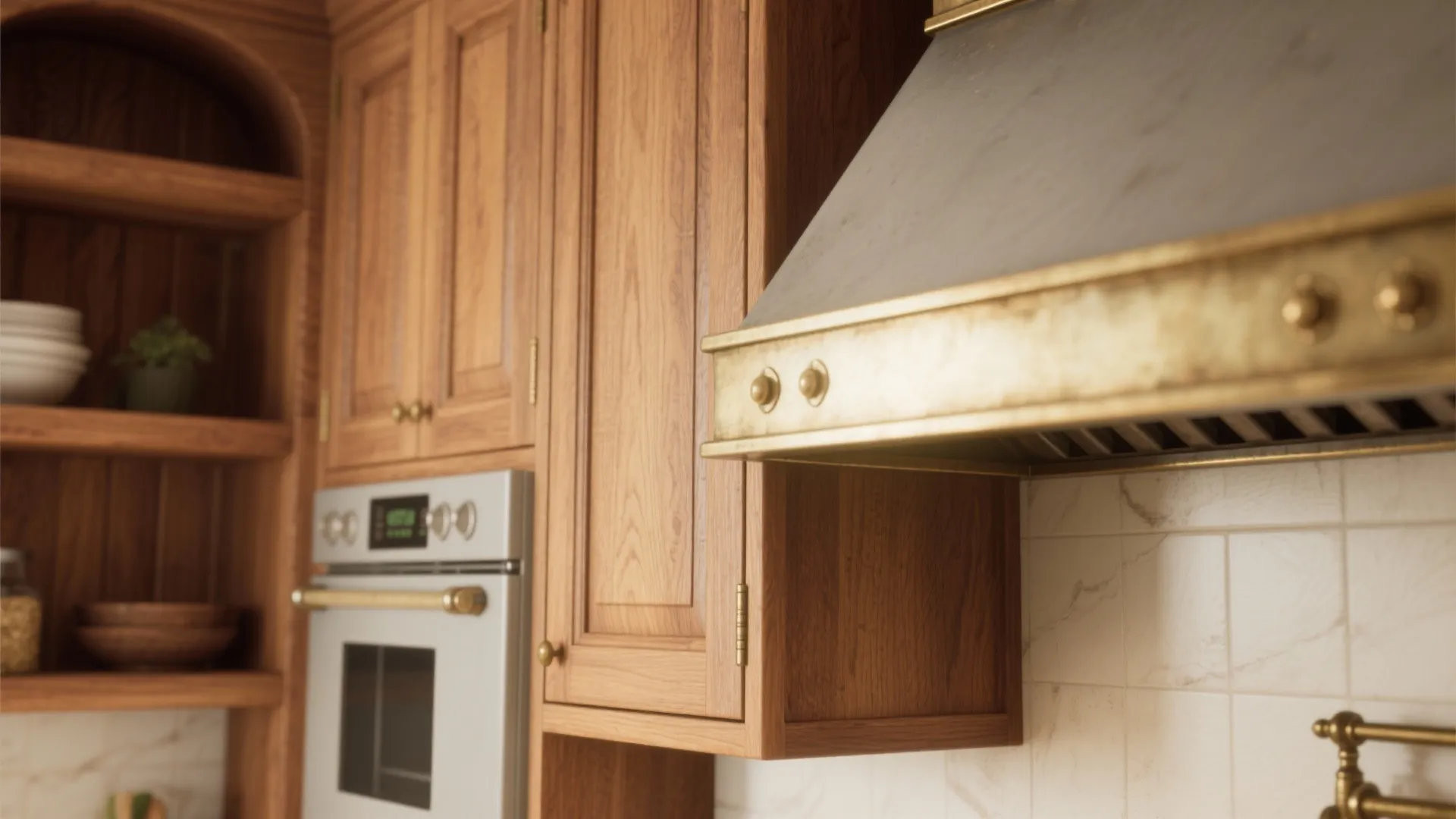 Warm Wood Accents and Built-ins