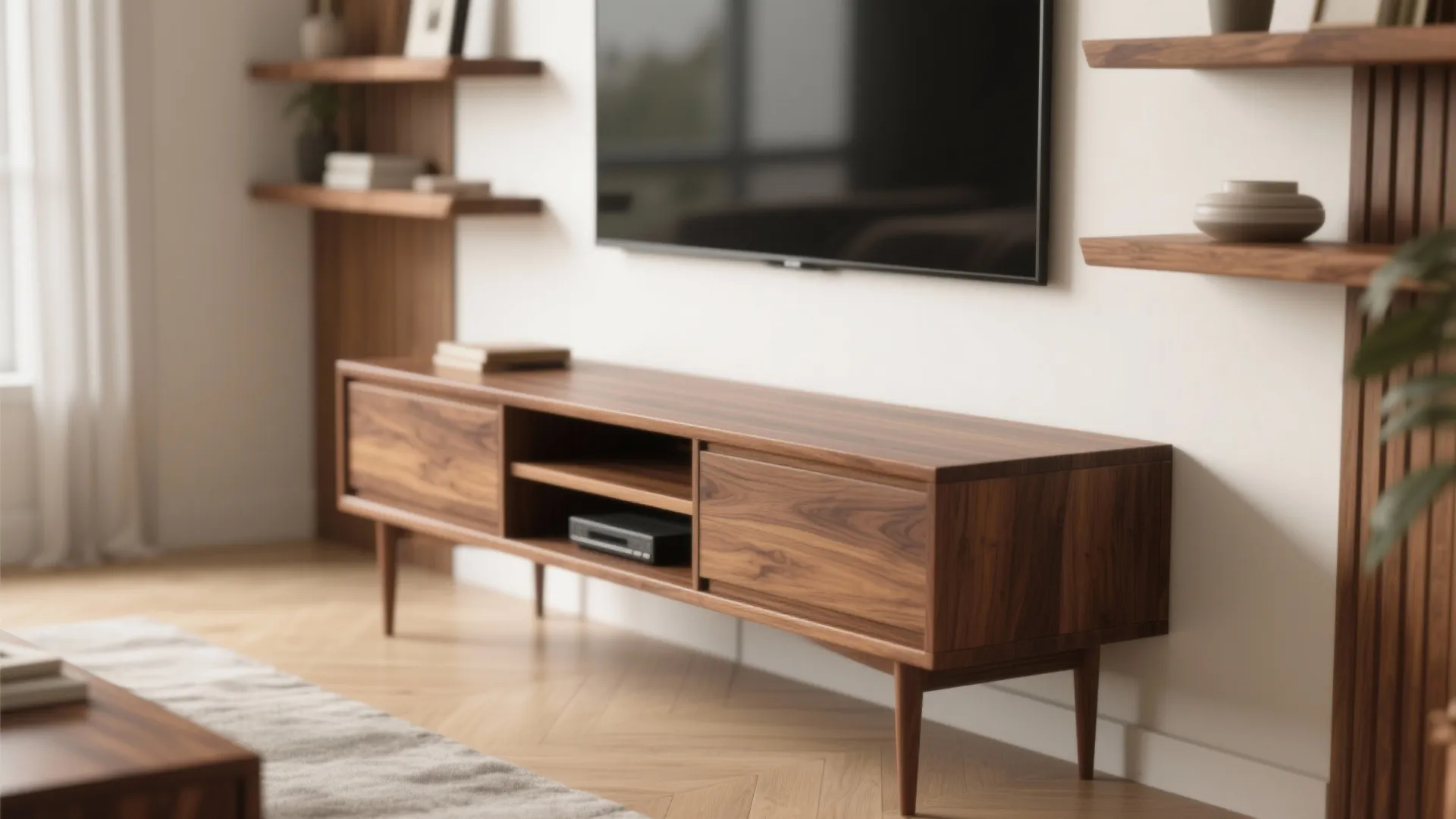 10. Warm Wood Accents