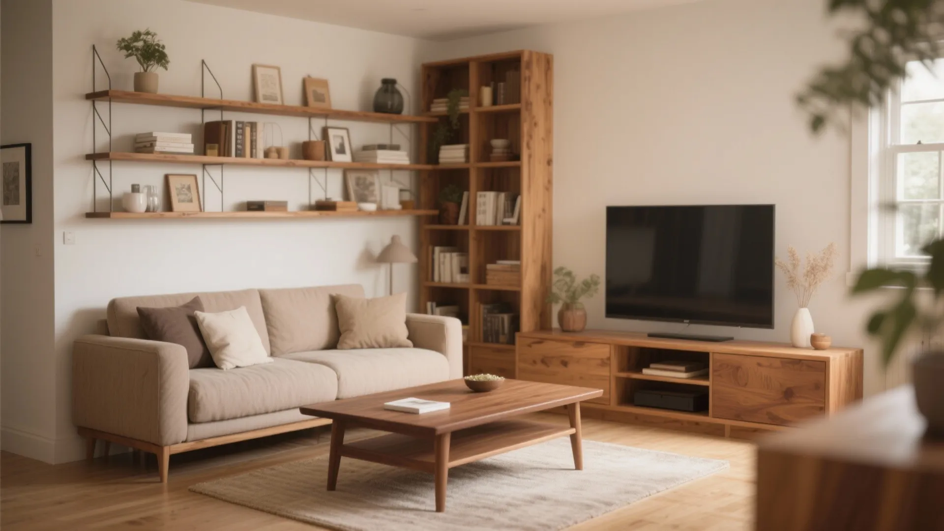 7. Warm Wood Accents