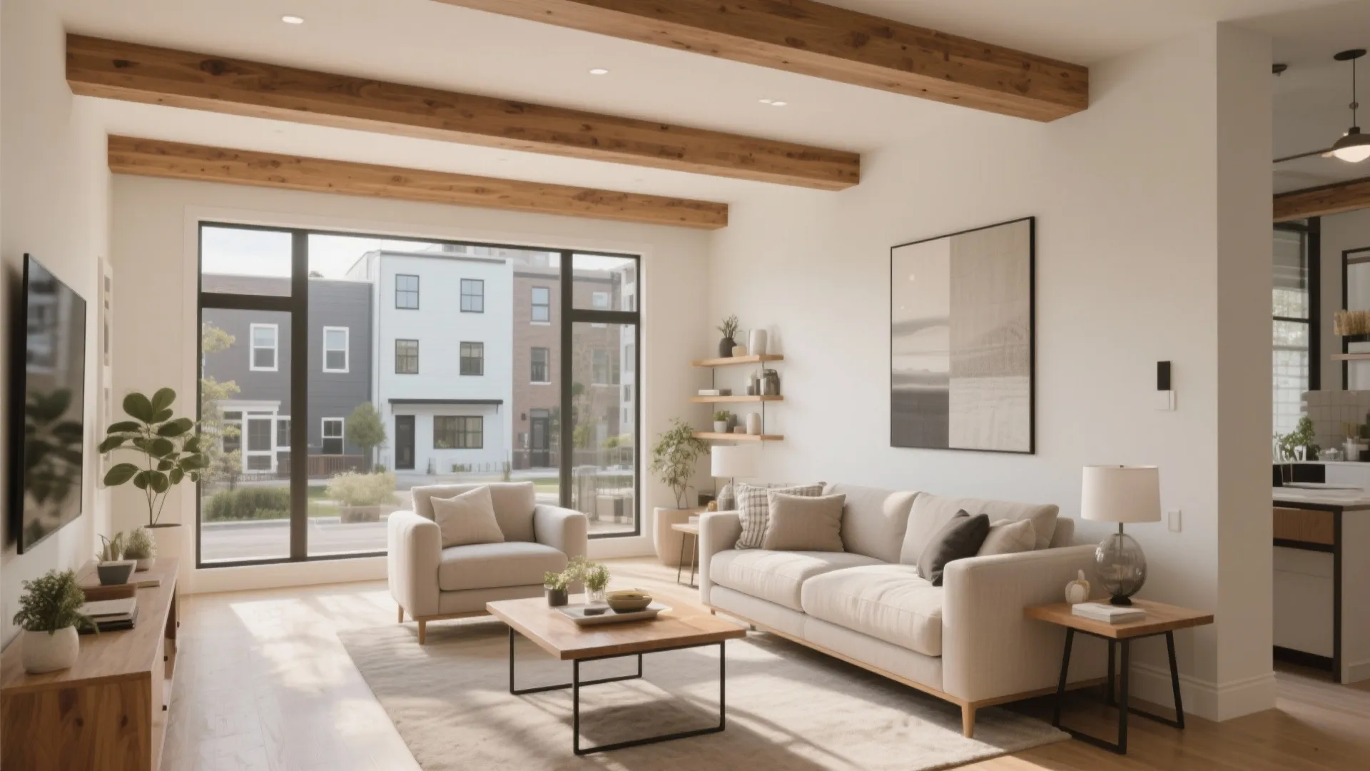 8. Warm Wood Accents