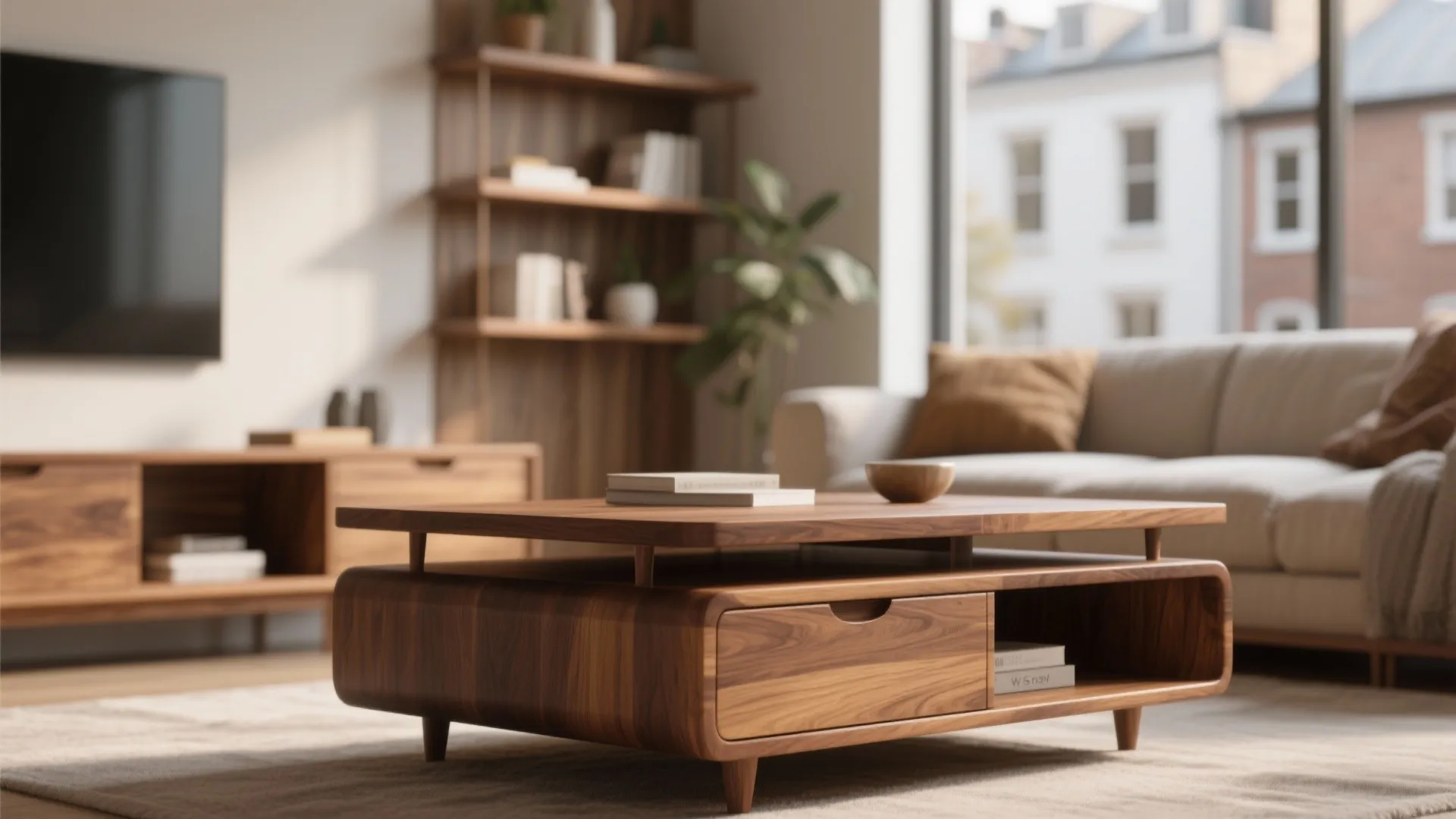 5. Warm Wood Accents