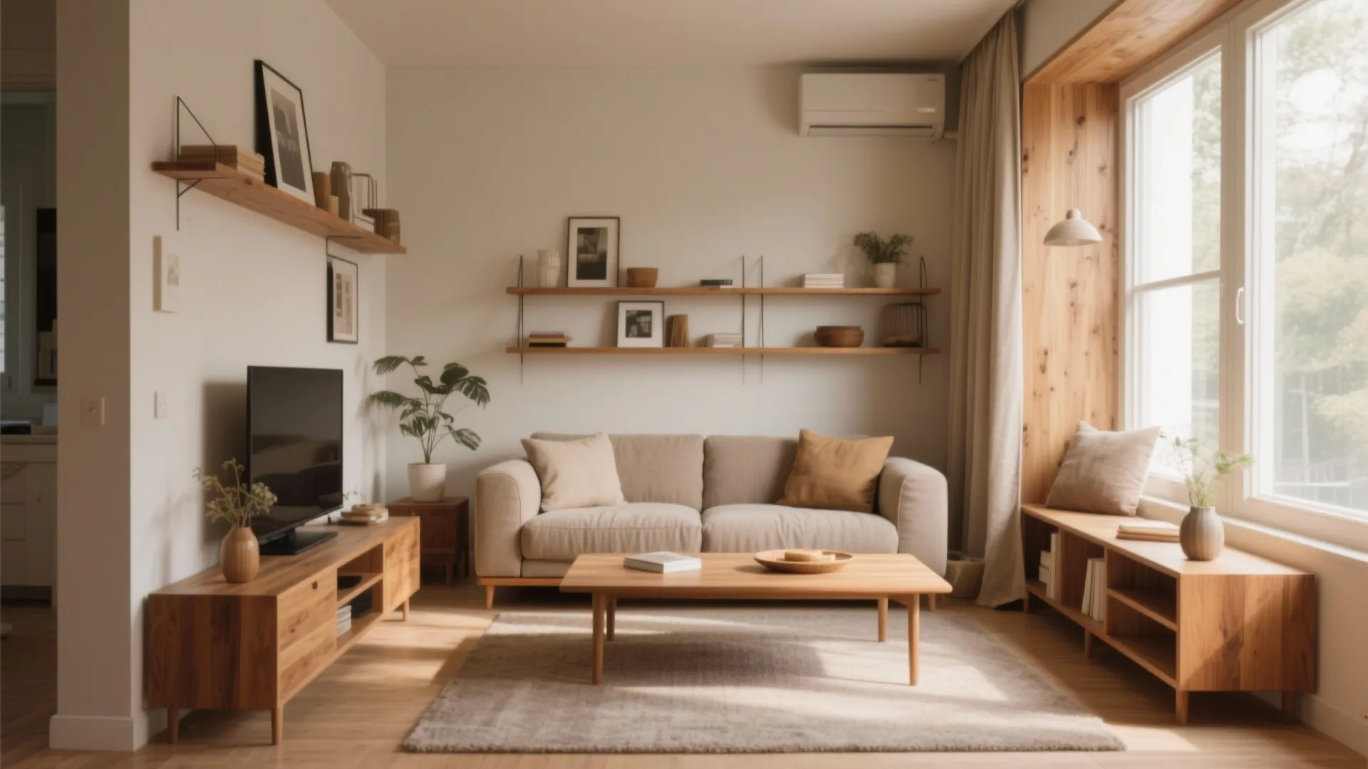 9. Warm Wood Accents