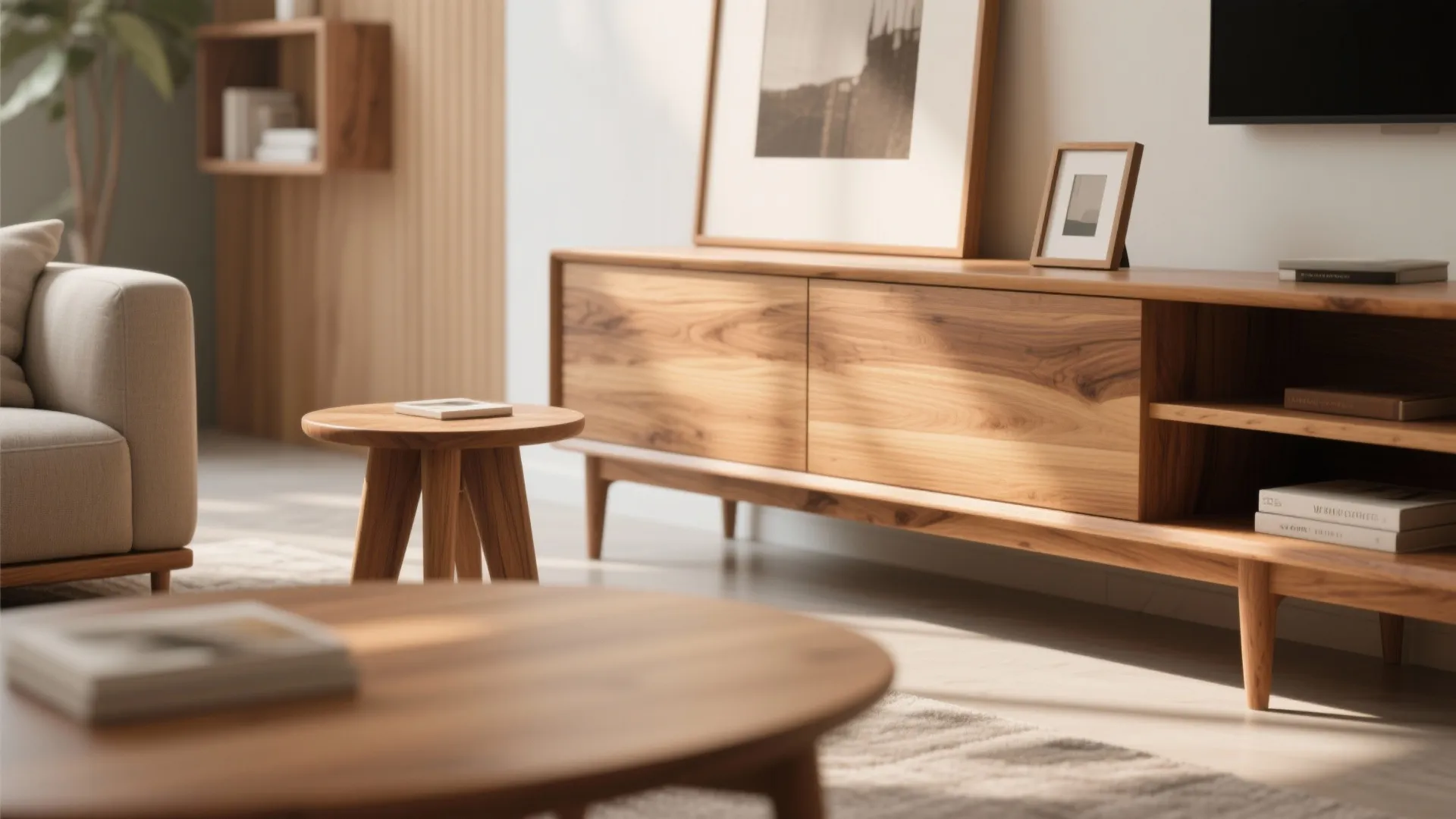 7. Warm Wood Accents