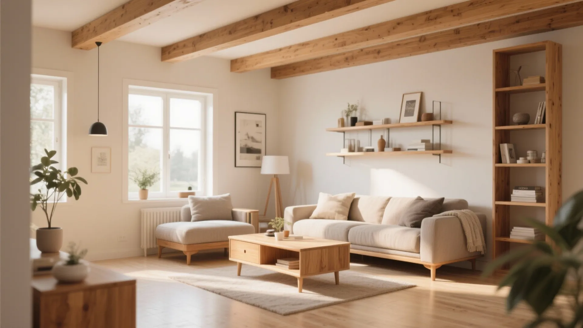 10. Warm Wood Accents