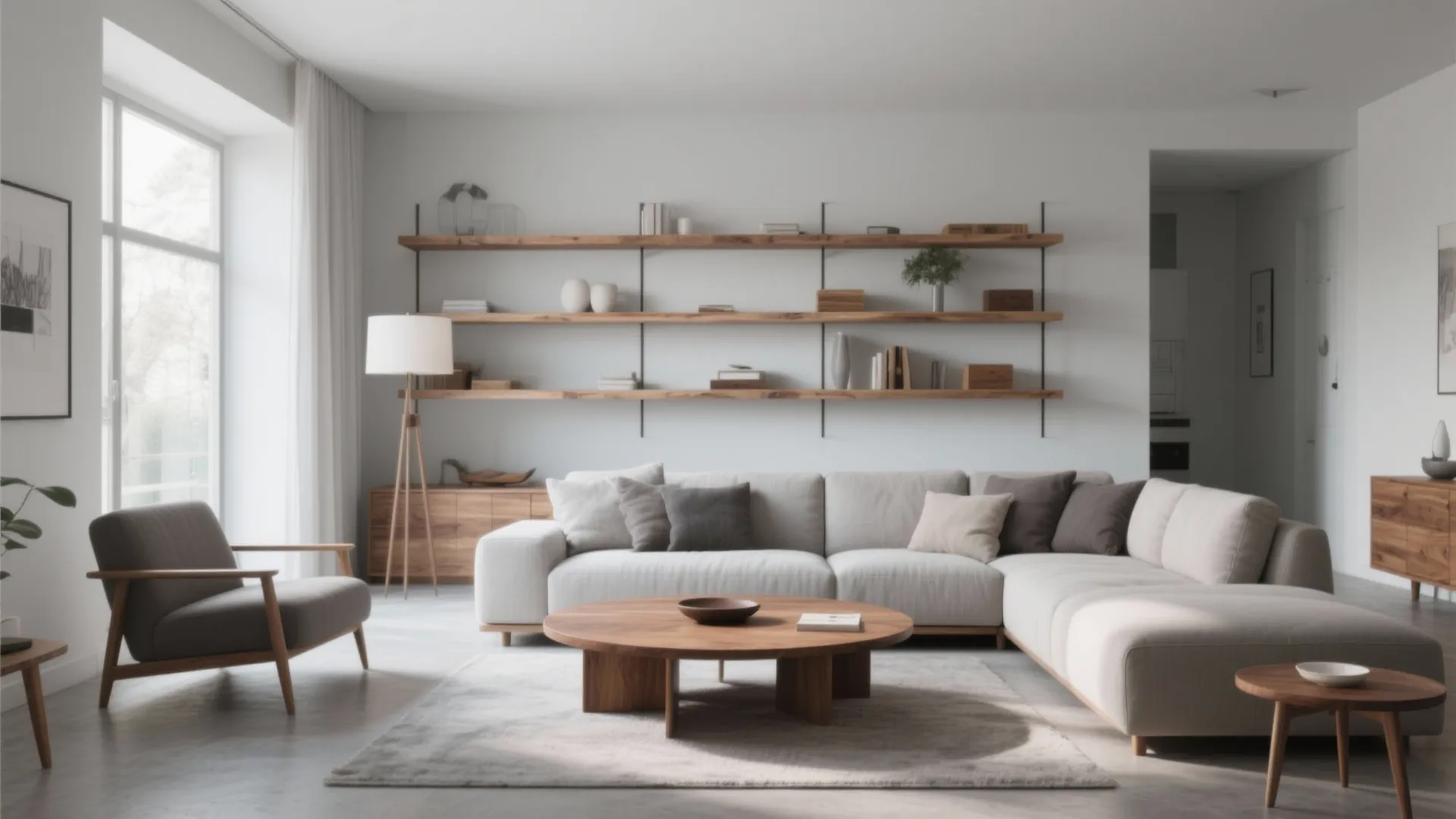 9. Warm Wood Accents