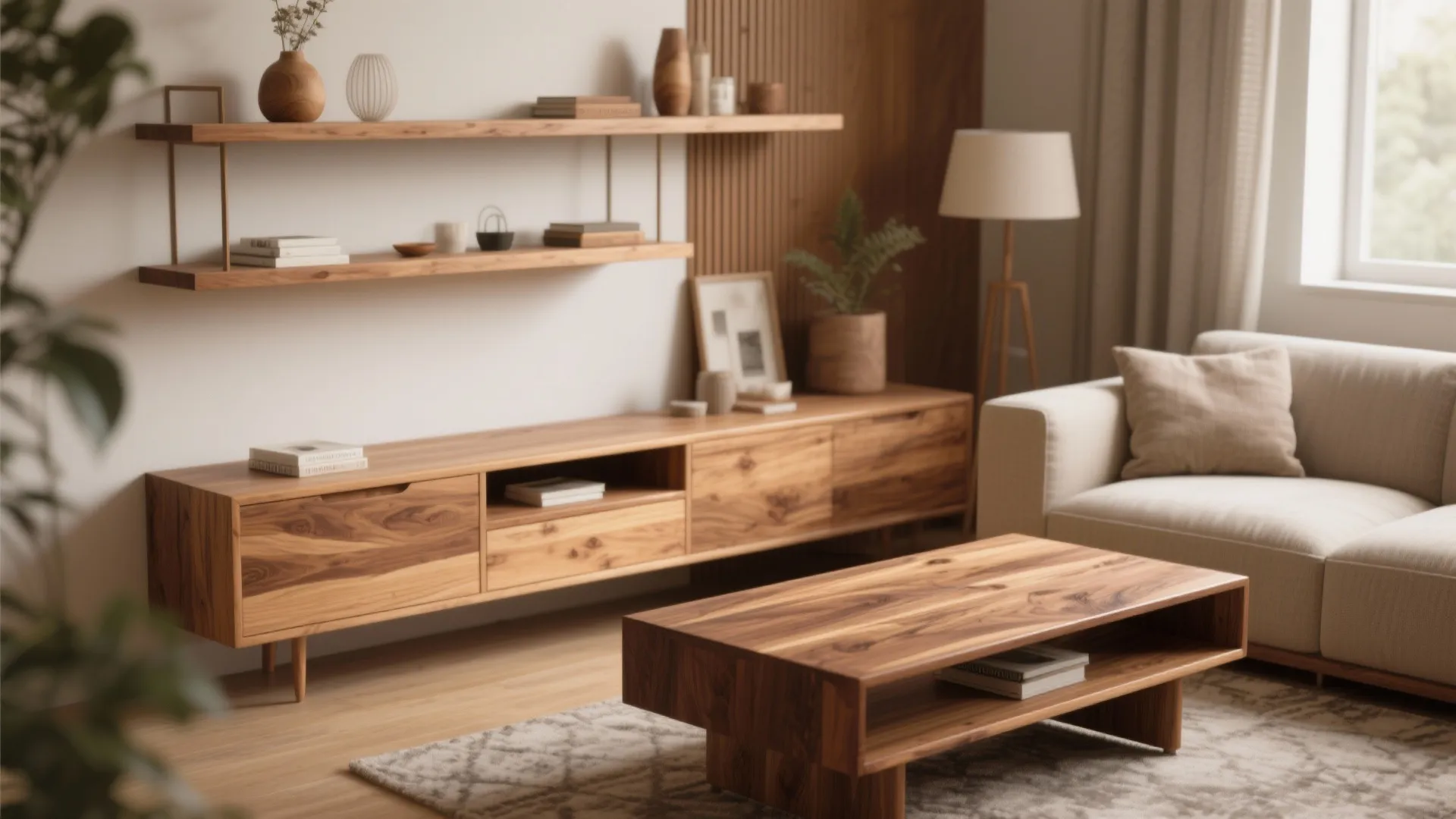 7. Warm Wood Accents