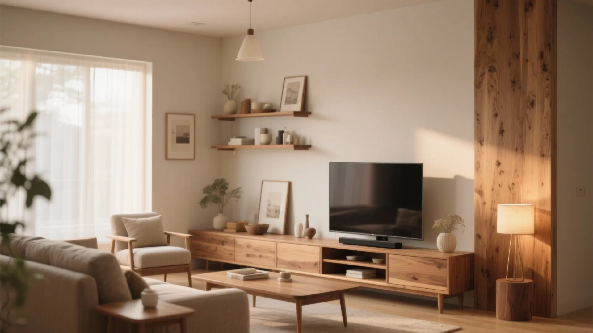 Warm Wood Accents Throughout