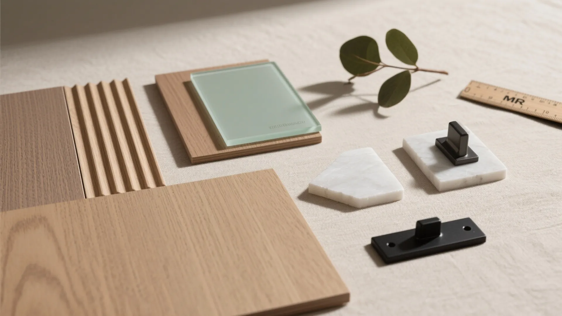 Warmth of wood elements for comfort