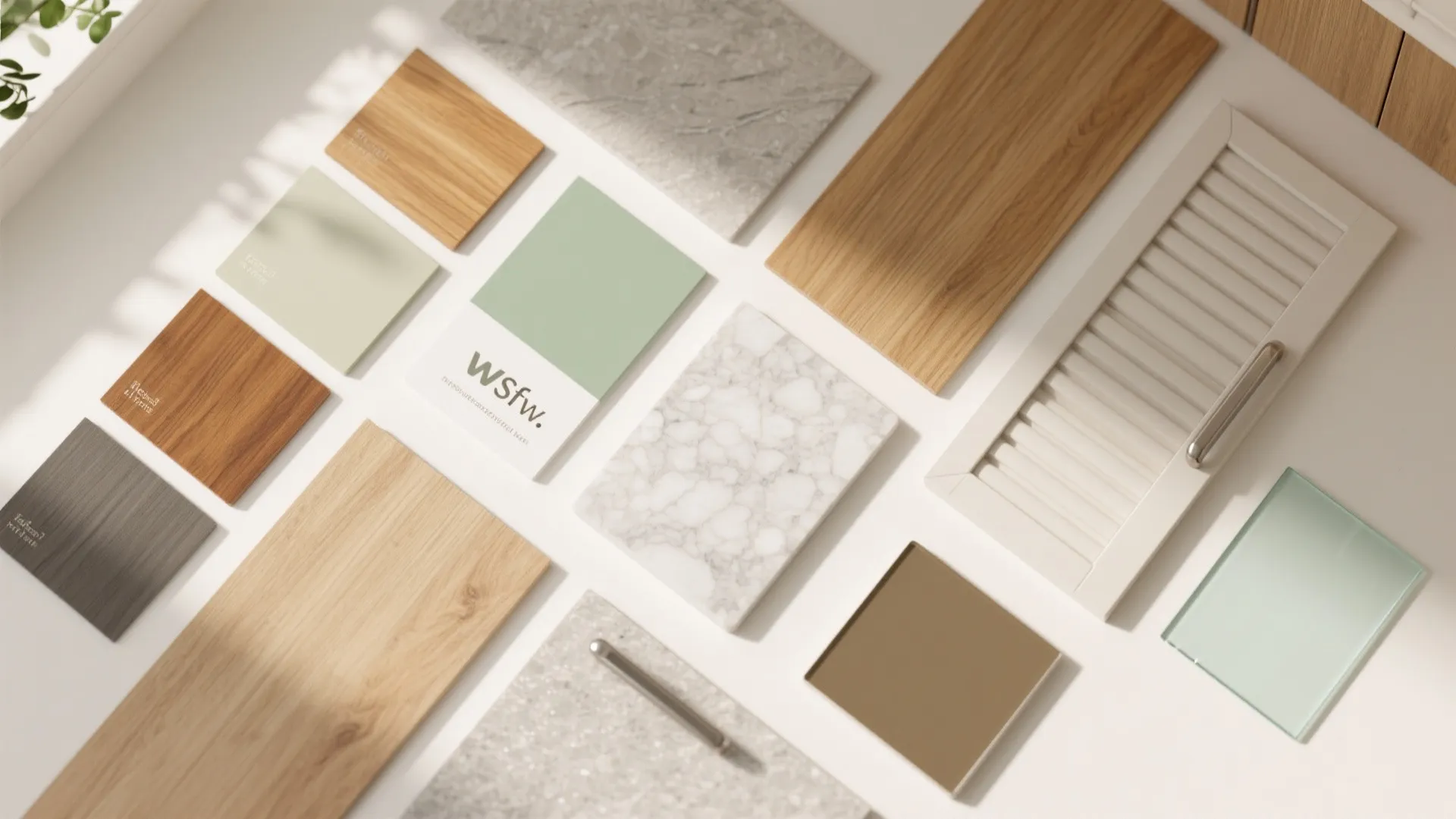 Warm wood accents to soften a compact home