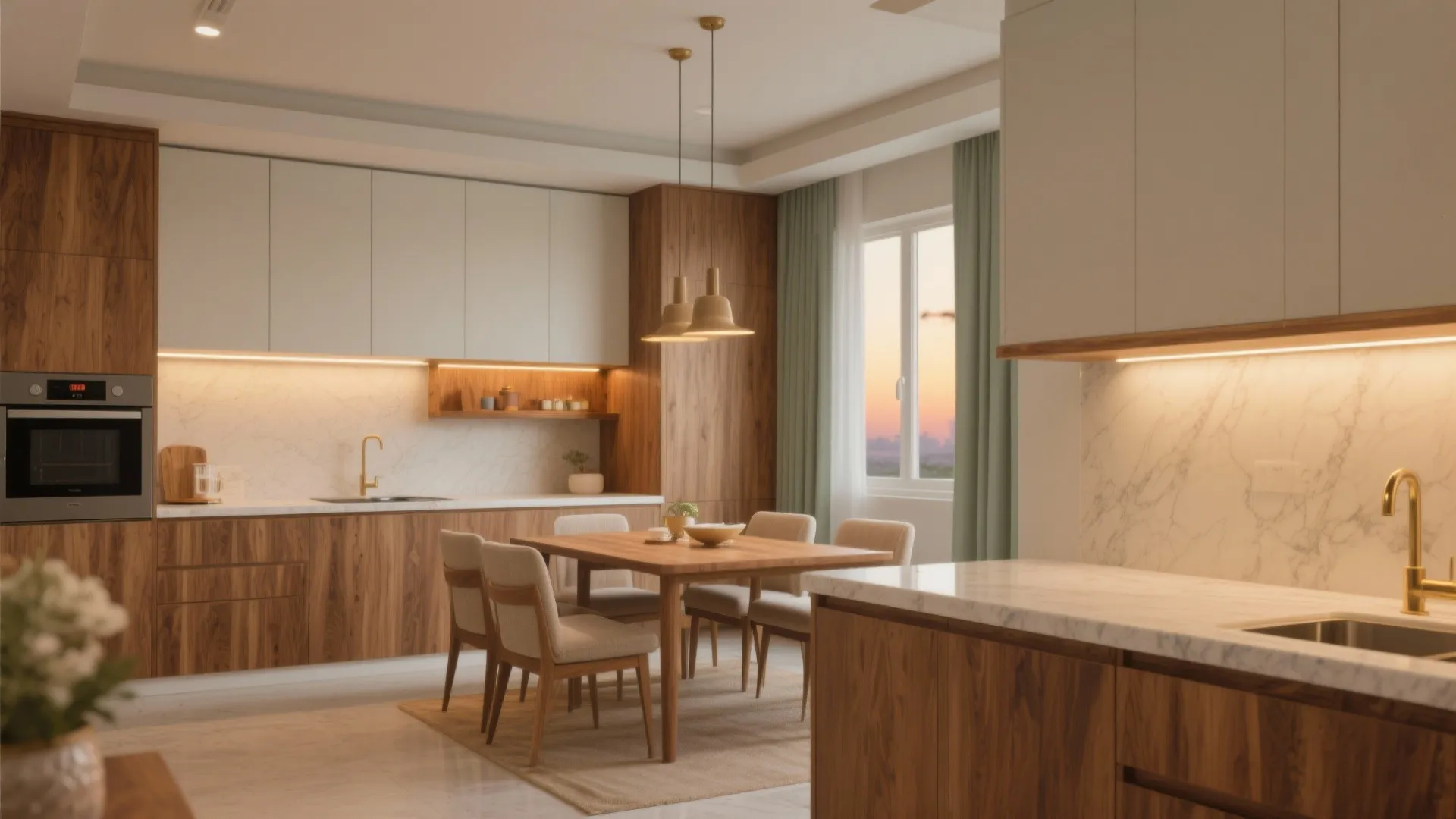 Warm wood accents that suit Hyderabad living