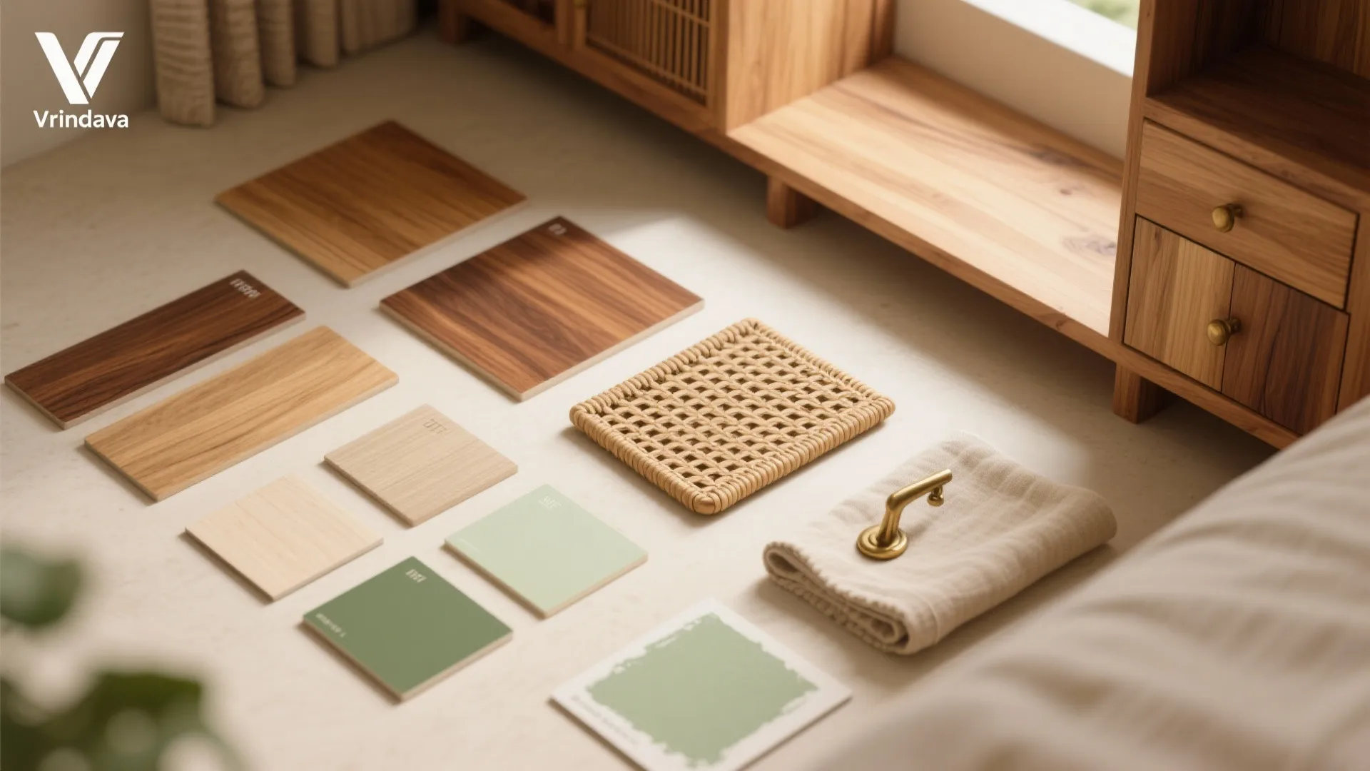 Warm wood accents for cozy, grounded rooms