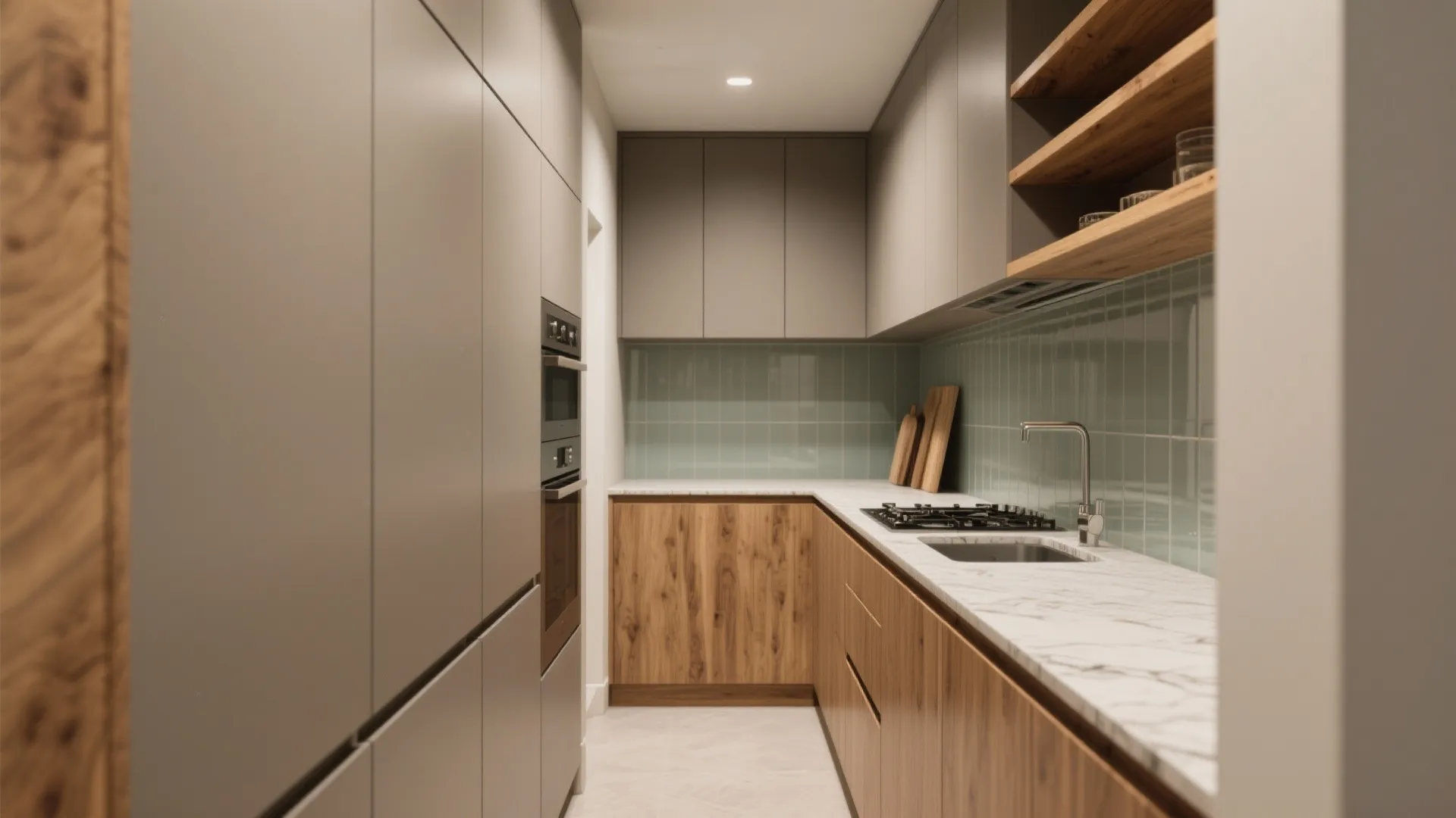 Warm Wood Accents for Texture Without Visual Bulk