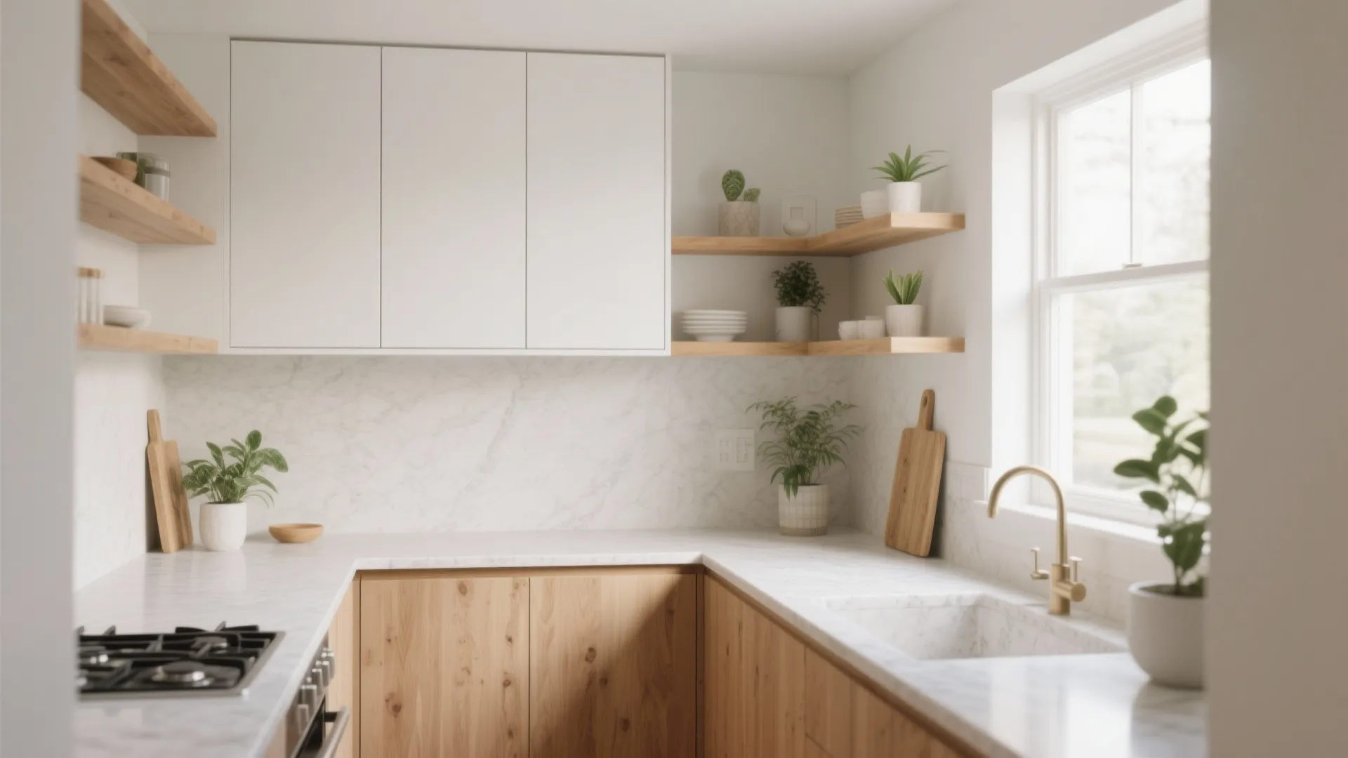 Warm Wood Accents Without Overwhelming the Space