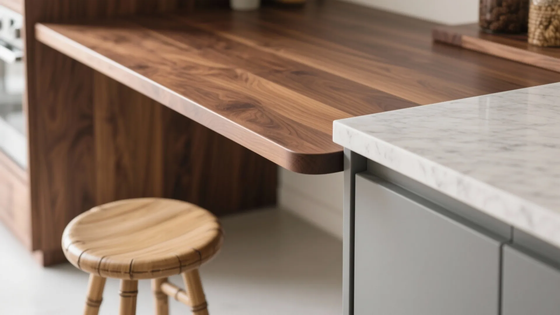 Warm Wood Accents to Soften the Open Plan