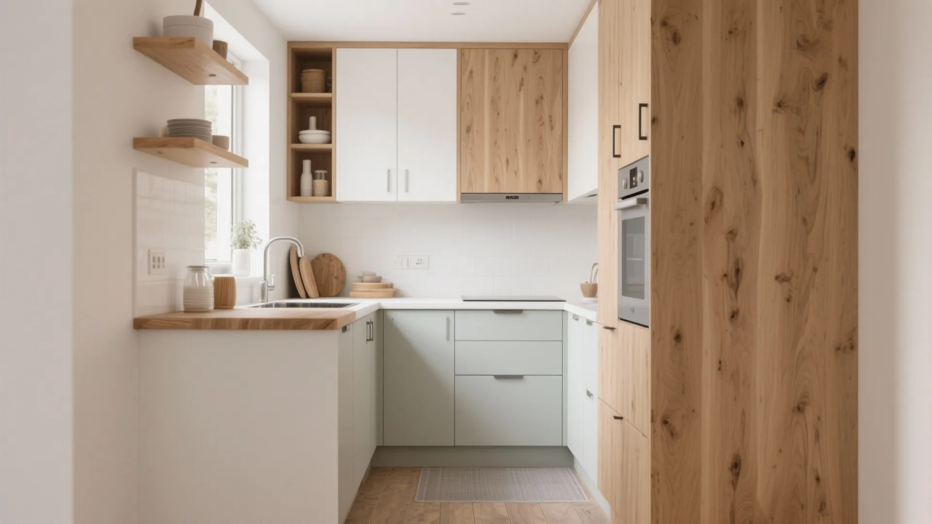 Warm Wood Accents to Humanize the Space