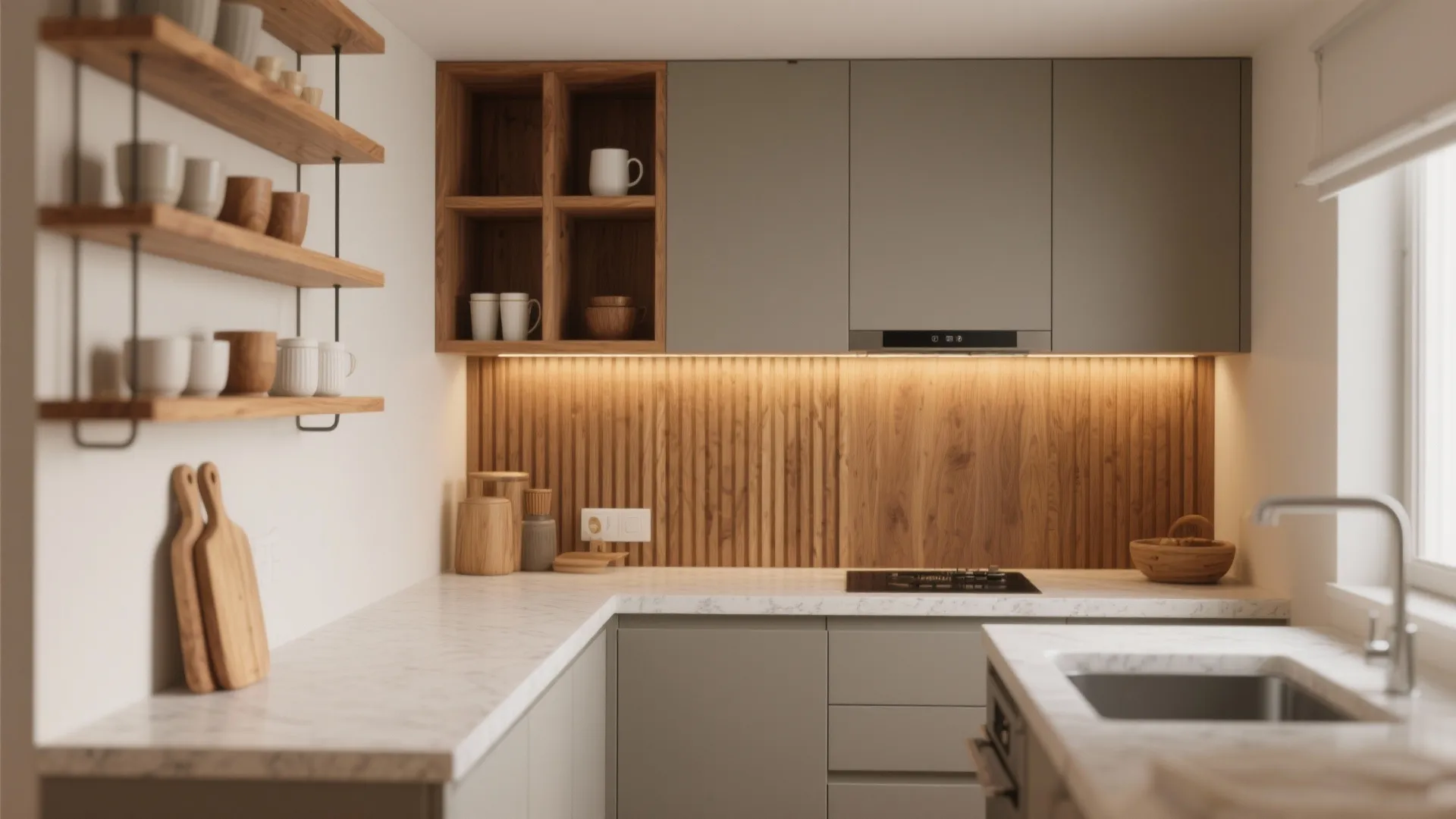 Warmth with Wood Accents