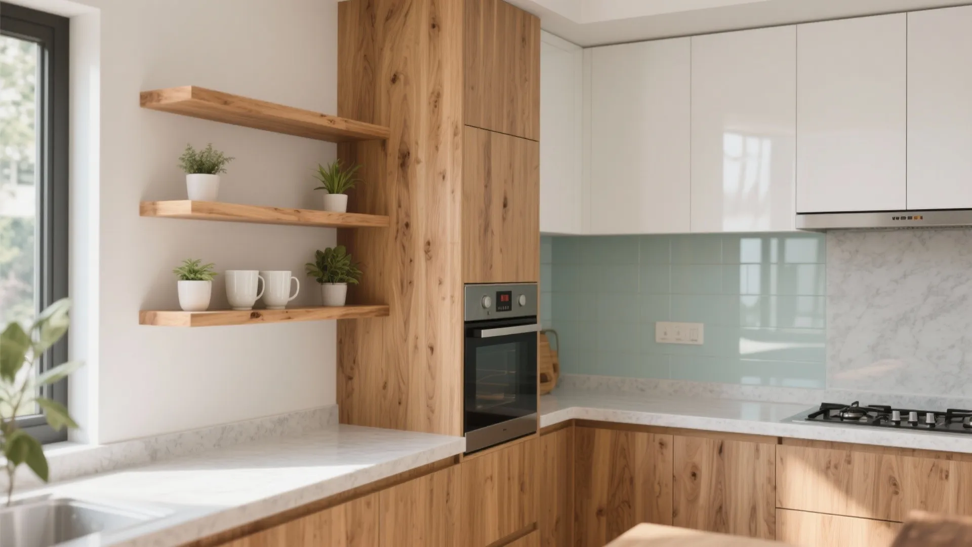 Warm Wood Accents, Not Full Wood