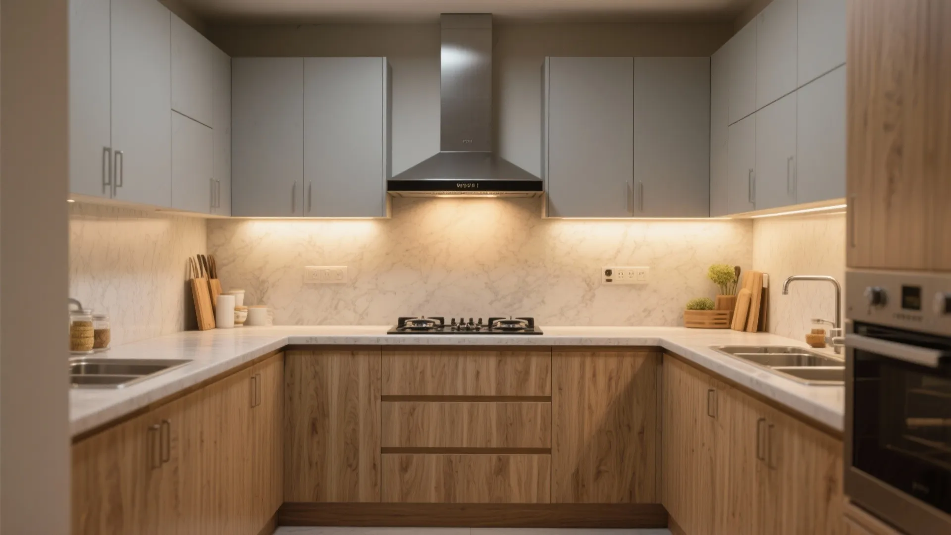 Warm wood accents without the maintenance headache