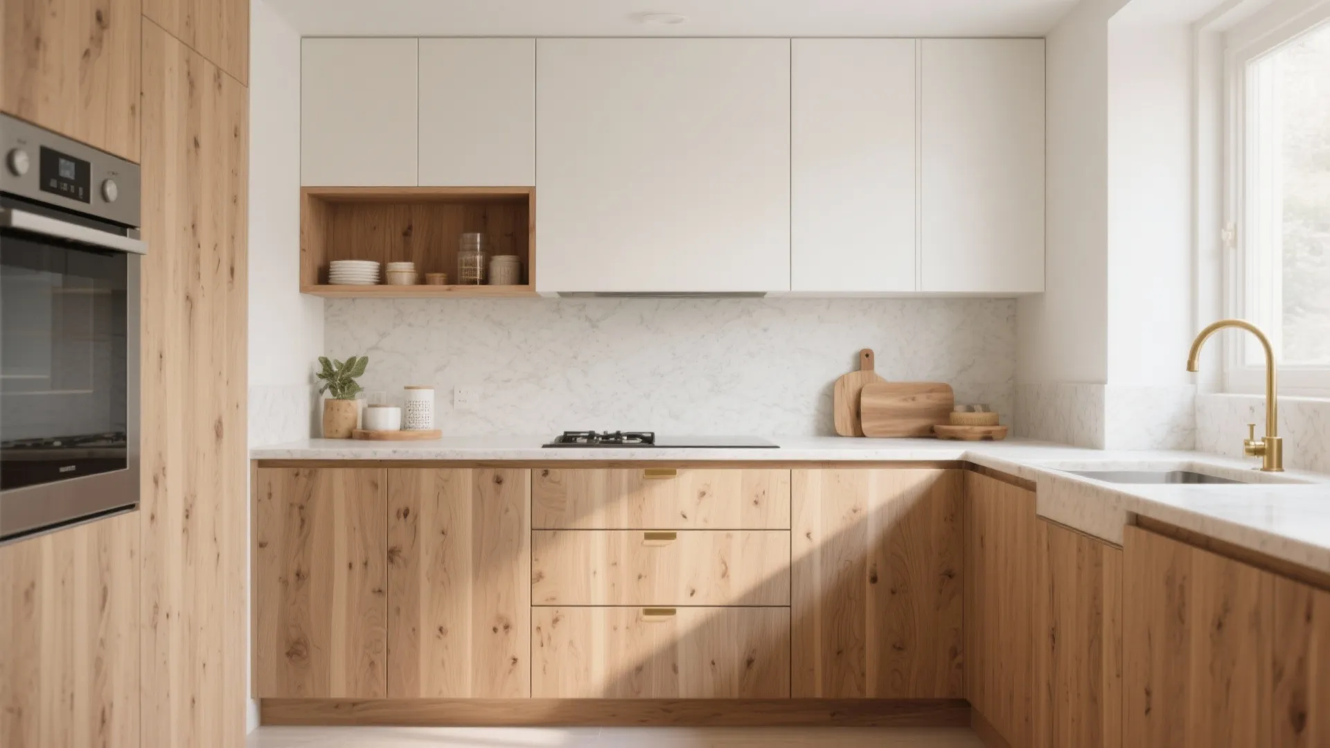 Warm Wood Accents Without Overpowering the Space