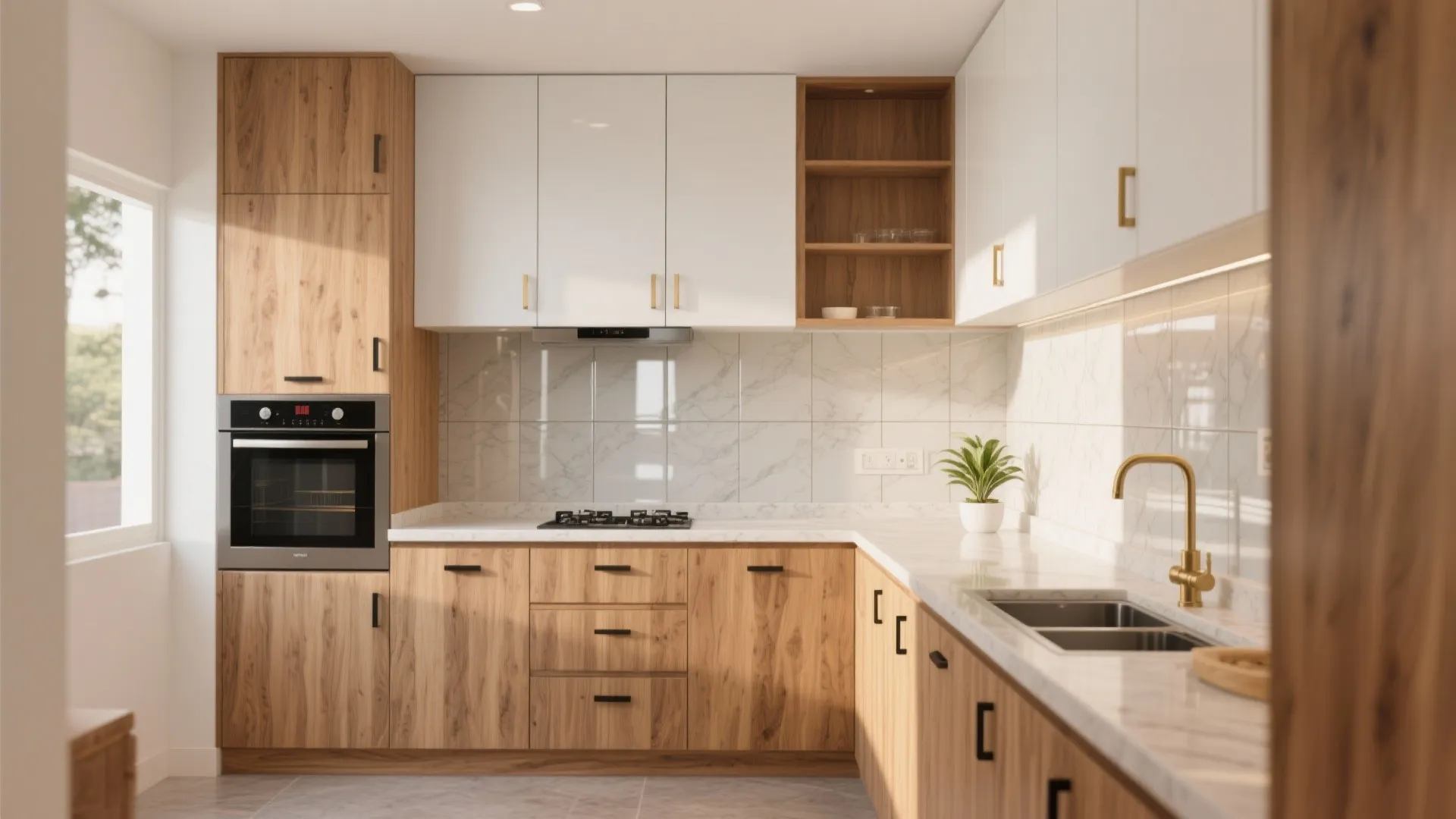 Warm Wood Accents for a Homely Surat Vibe