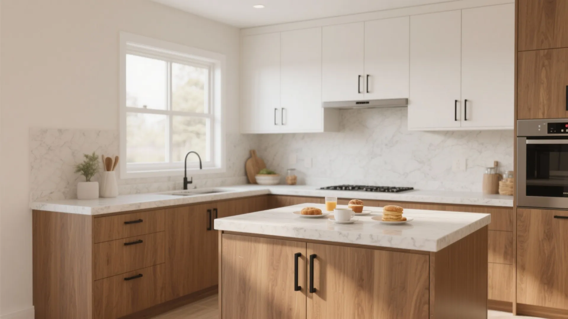 Warm Wood Accents with Durable Finishes